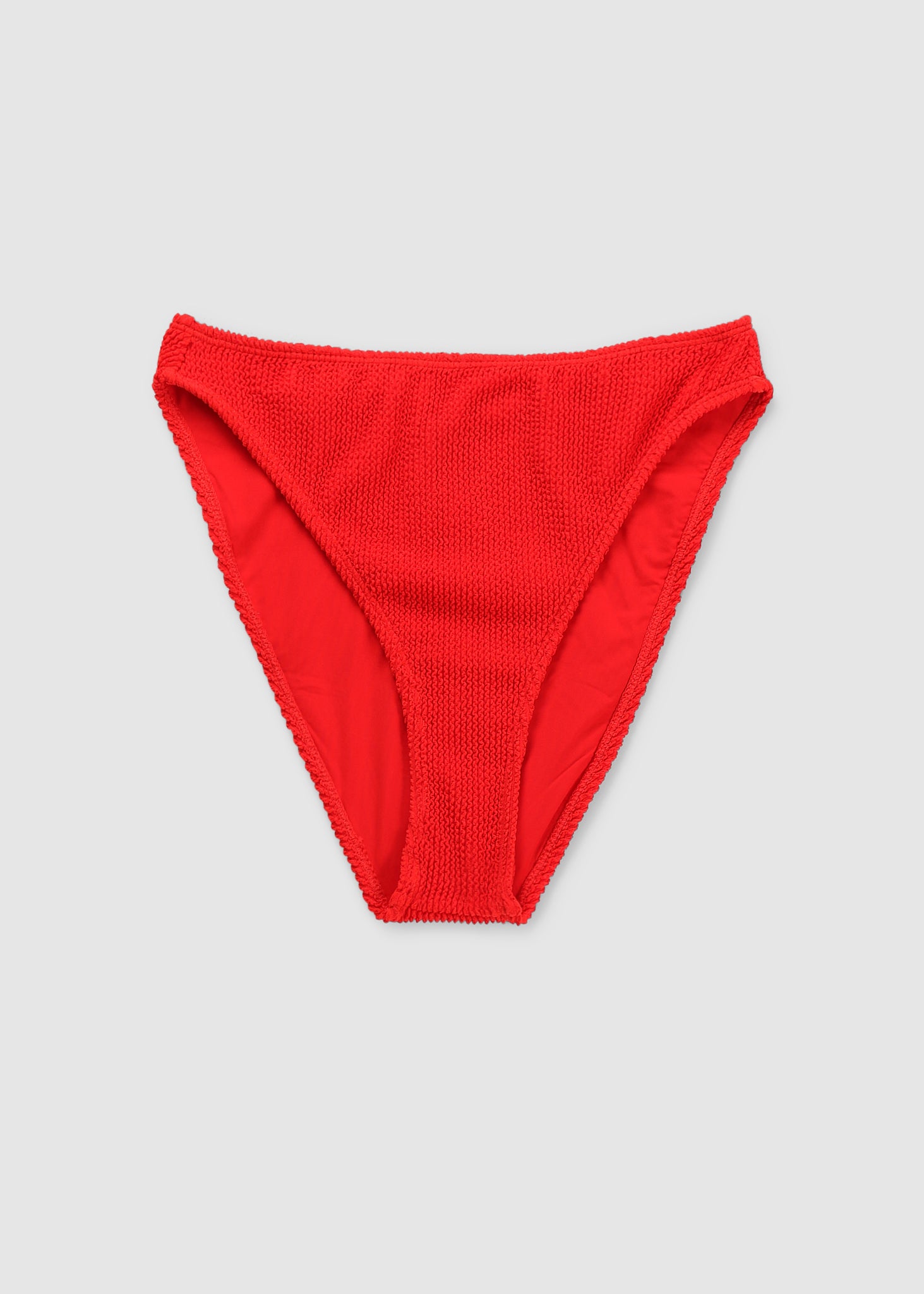 Image of Good American Womens Good Waist Bikini Bottom In Bright Poppy