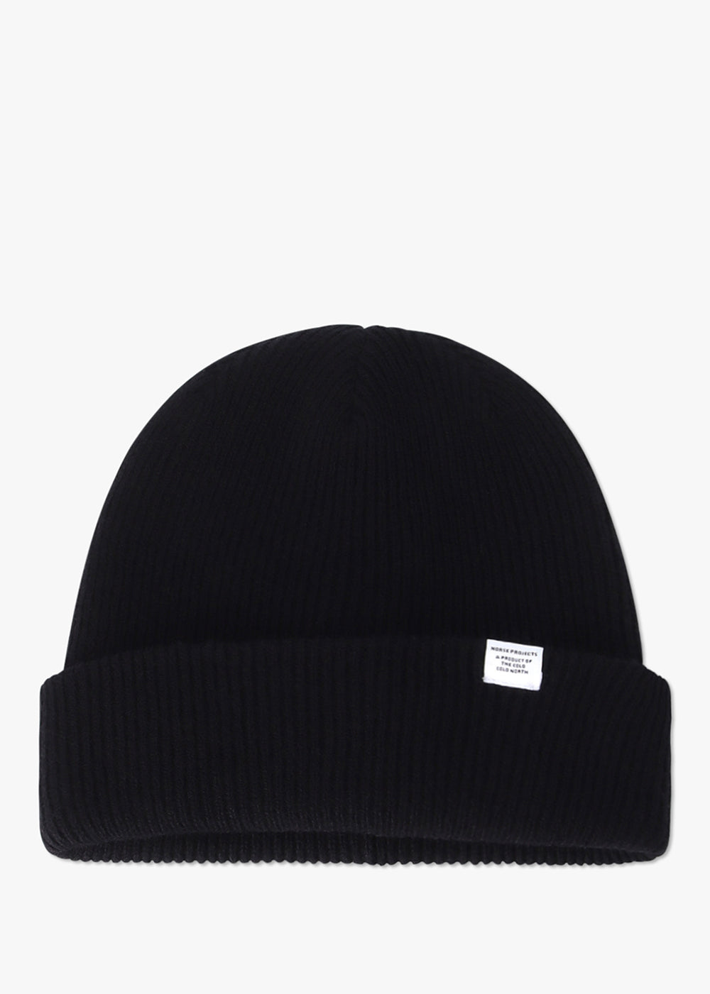 Image of Norse Projects Mens Merino Lambswool Beanie In Black