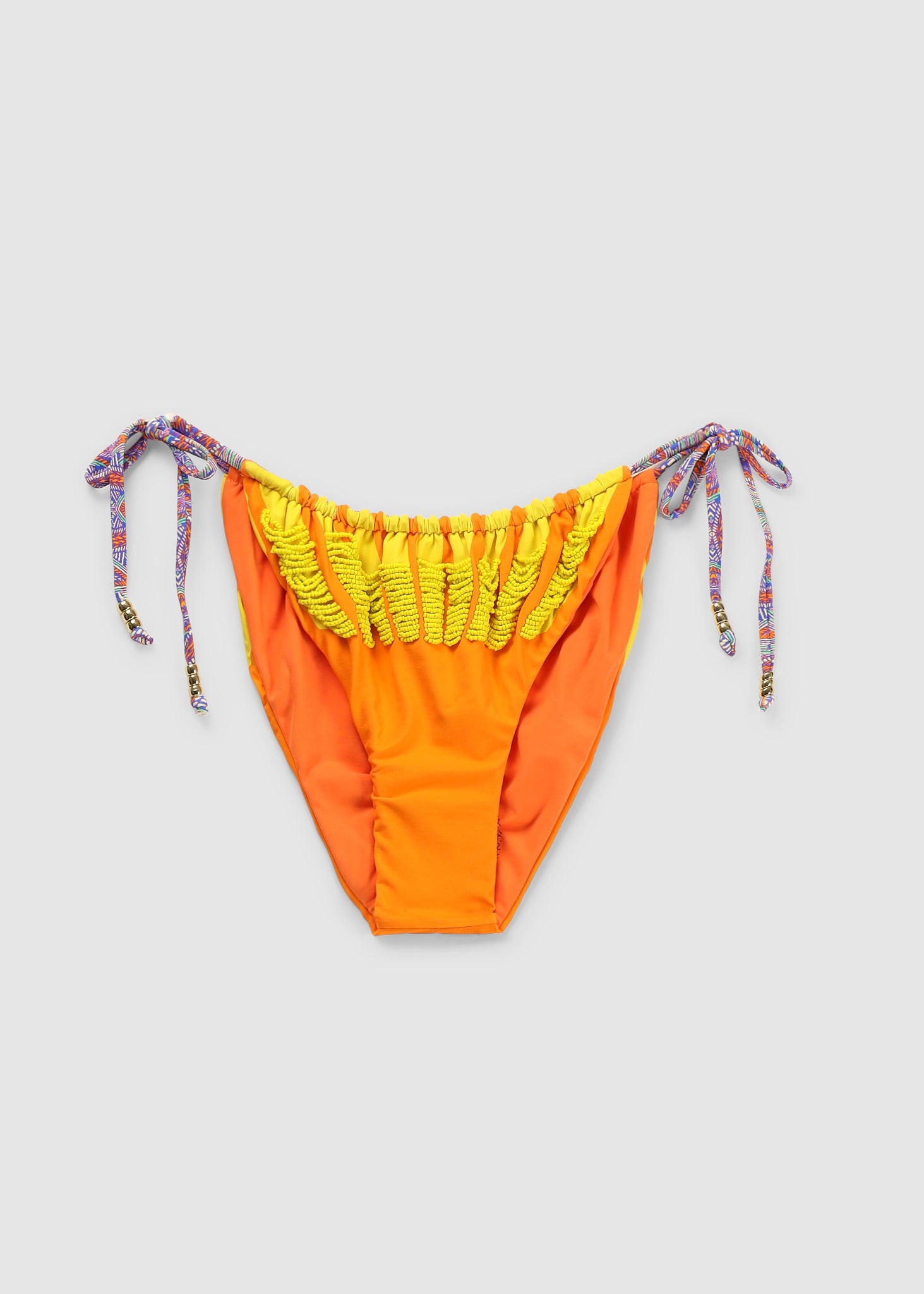 It's Now Cool Womens Sun Bead Tie Up Bikini Bottoms 