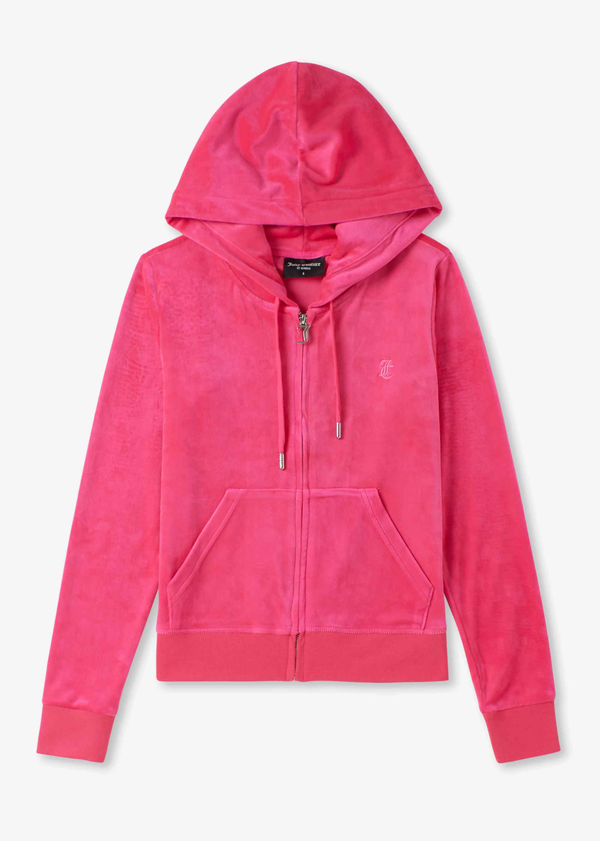 Juicy Couture Womens Robertson Classic Hoodie In Pink Glo - Pink