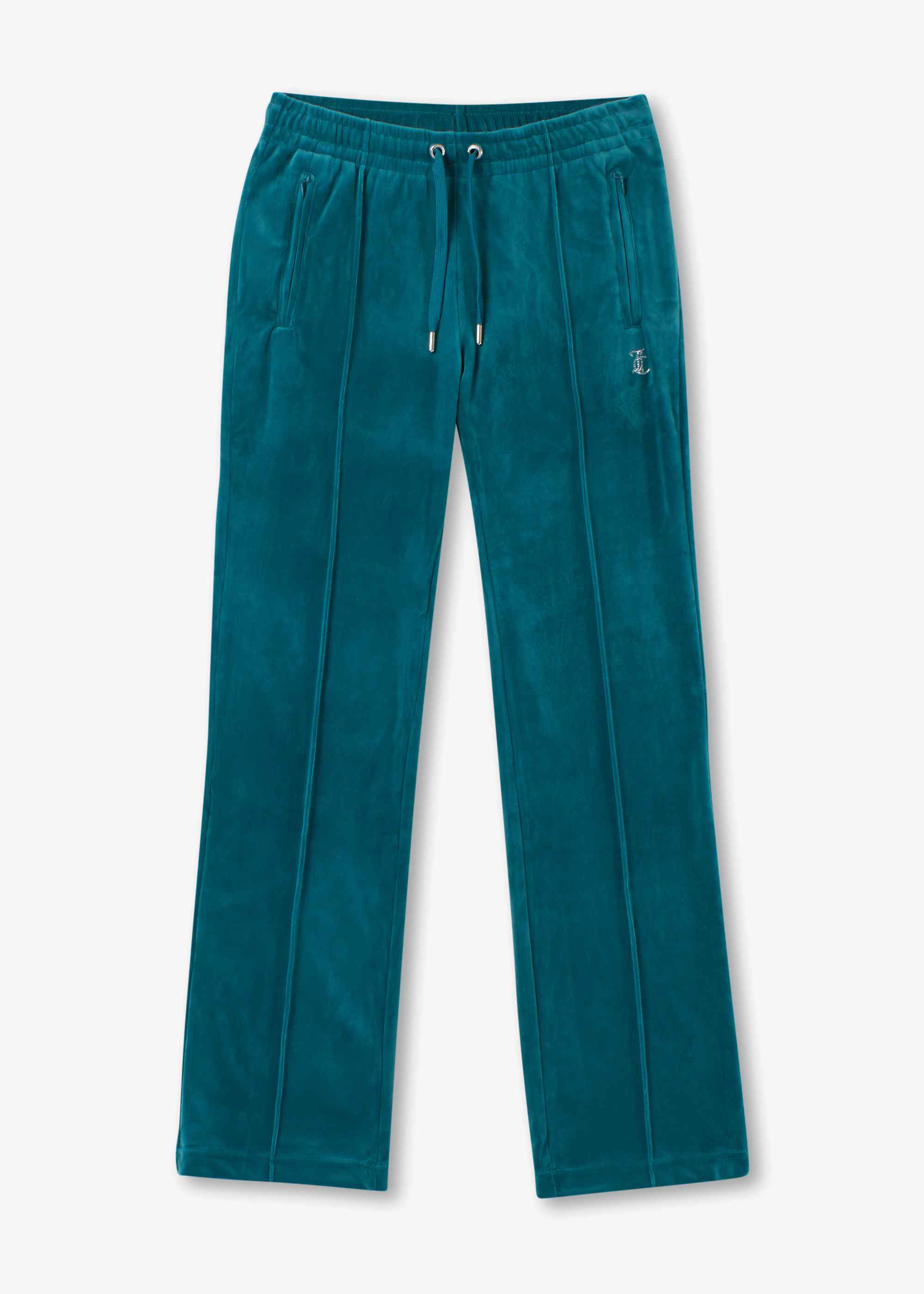 Image of Juicy Couture Womens Tina Track Pants With Diamonte In Deep Lagoon
