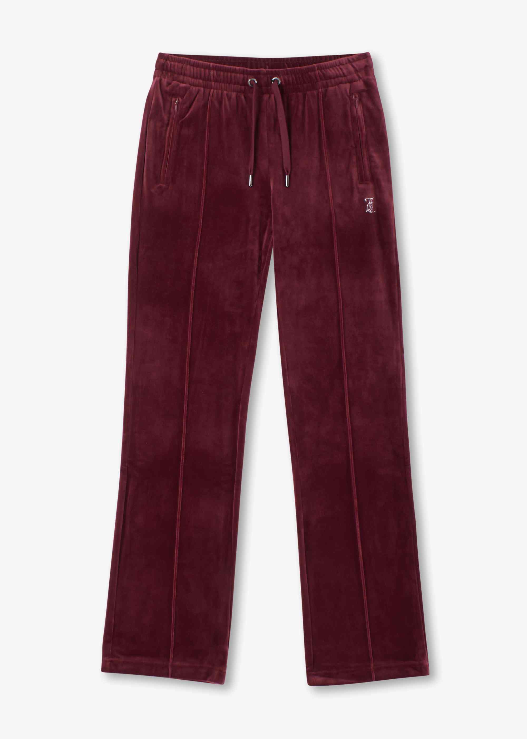 Image of Juicy Couture Womens Tina Track Pants With Diamonte In Tawny Port