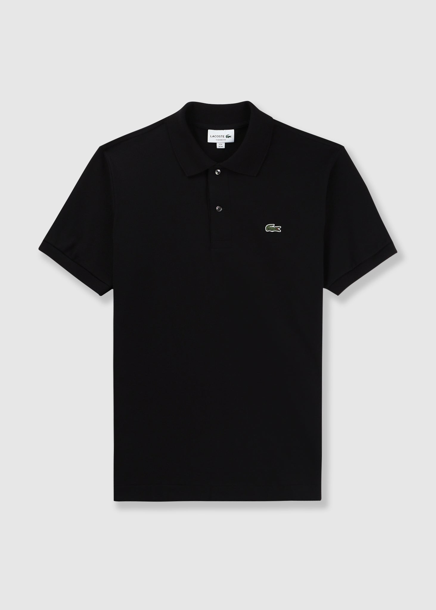 Lacoste Mens Classic Pique Poloshirt In Black - Black