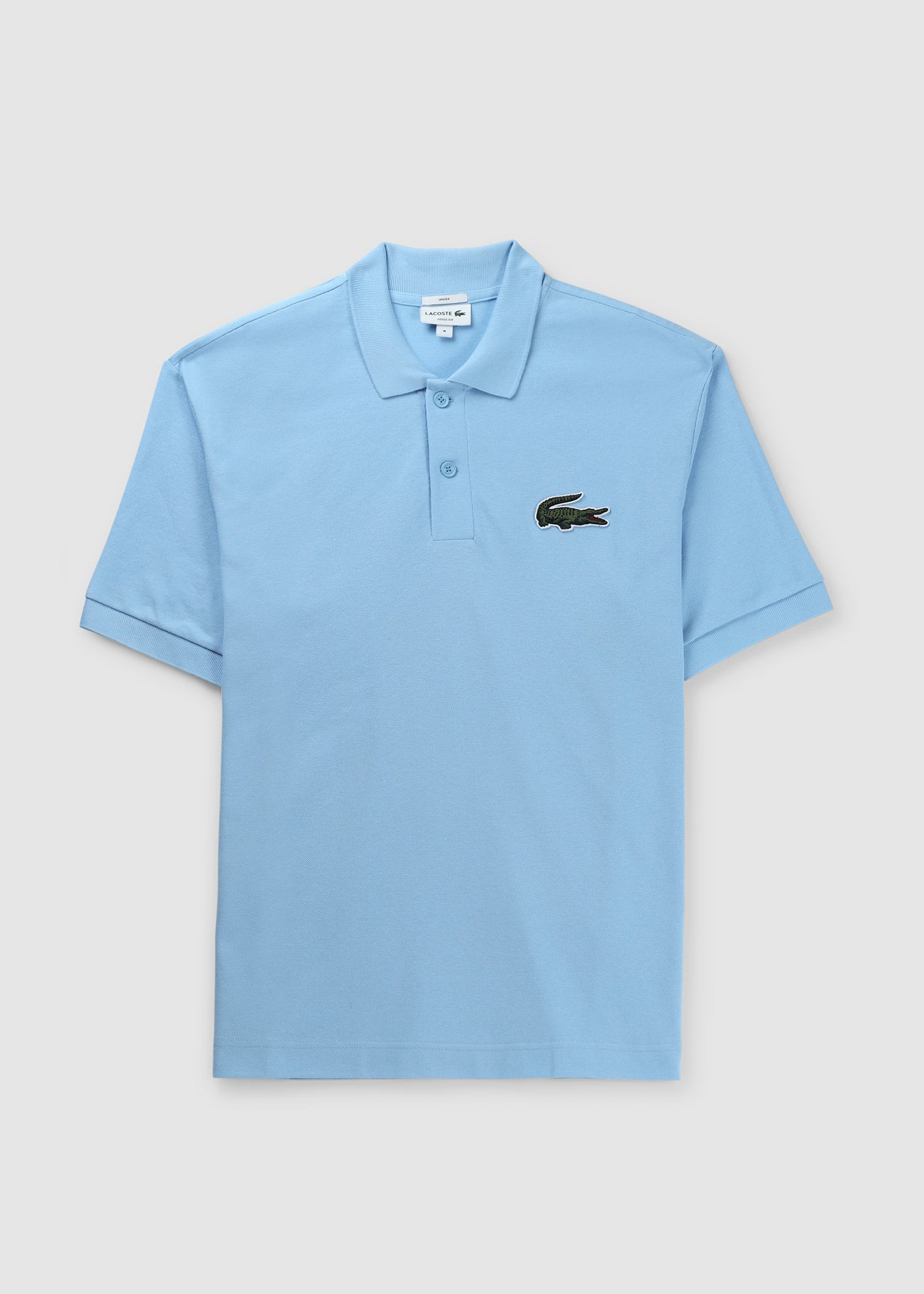 Image of Lacoste Mens Large Croc Polo In Blue