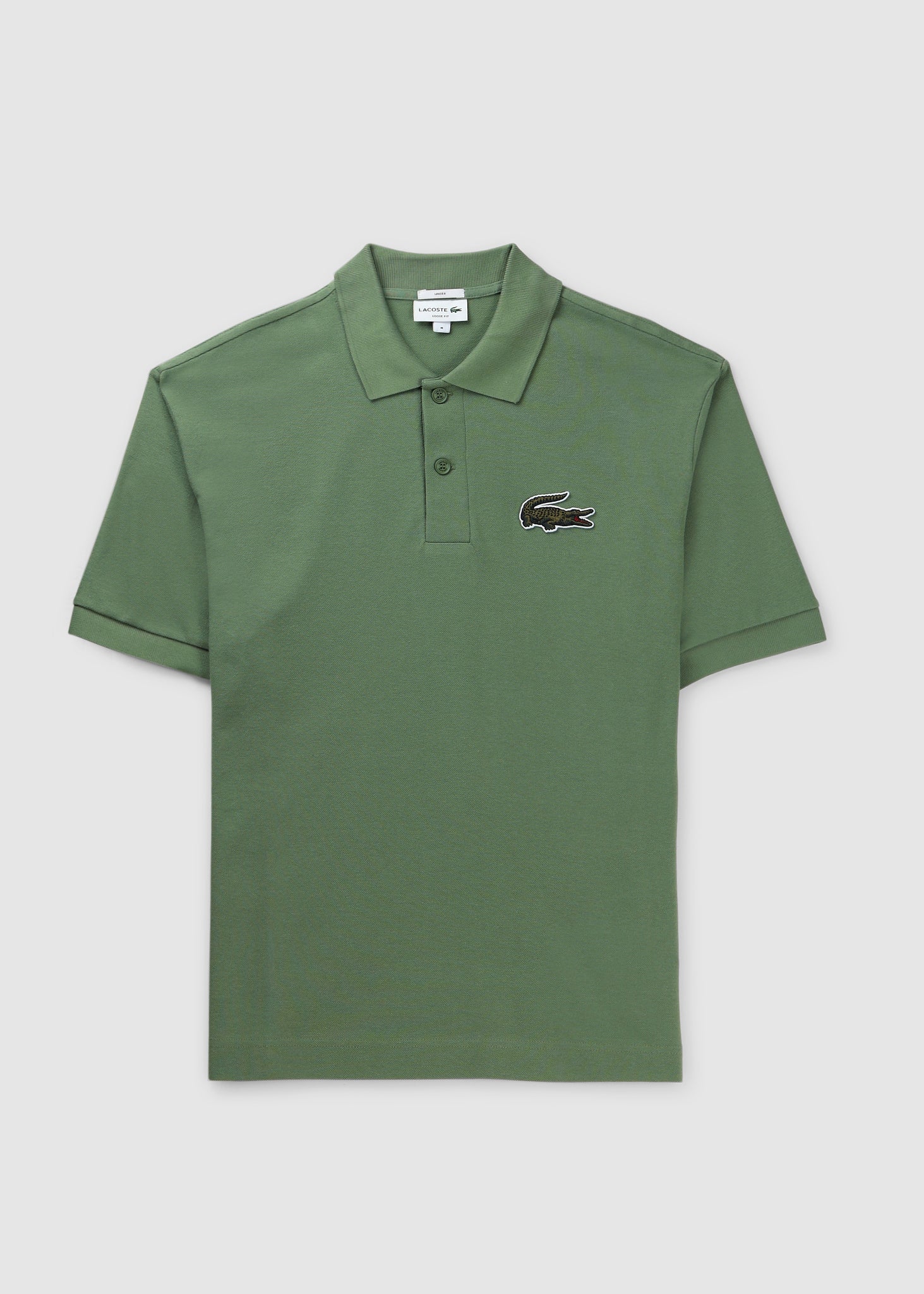 Lacoste Mens Large Croc Polo In Green - Green