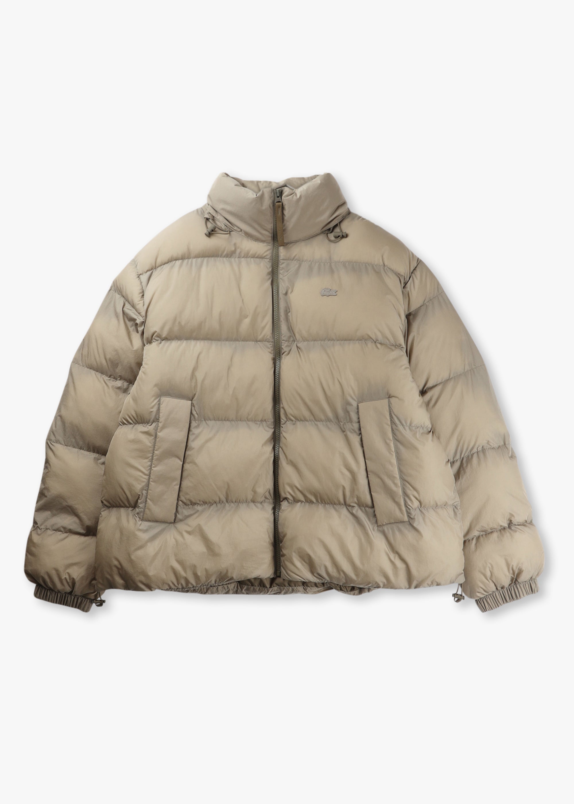 Image of Lacoste Mens Neo Heritage Puffer Jacket In Neutral