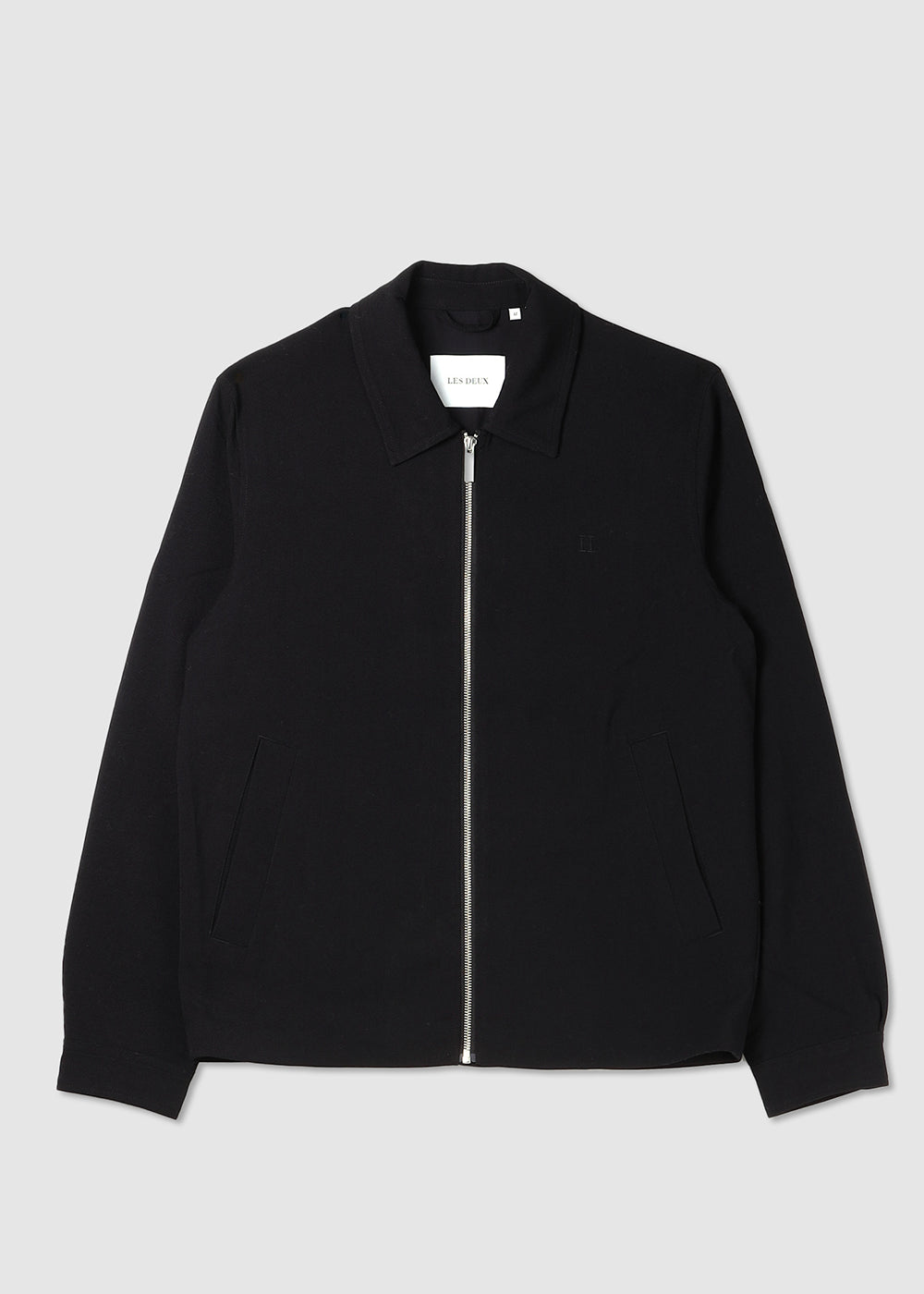 Image of Les Deux Mens Como Mélange Coach Jacket In Black Mélange