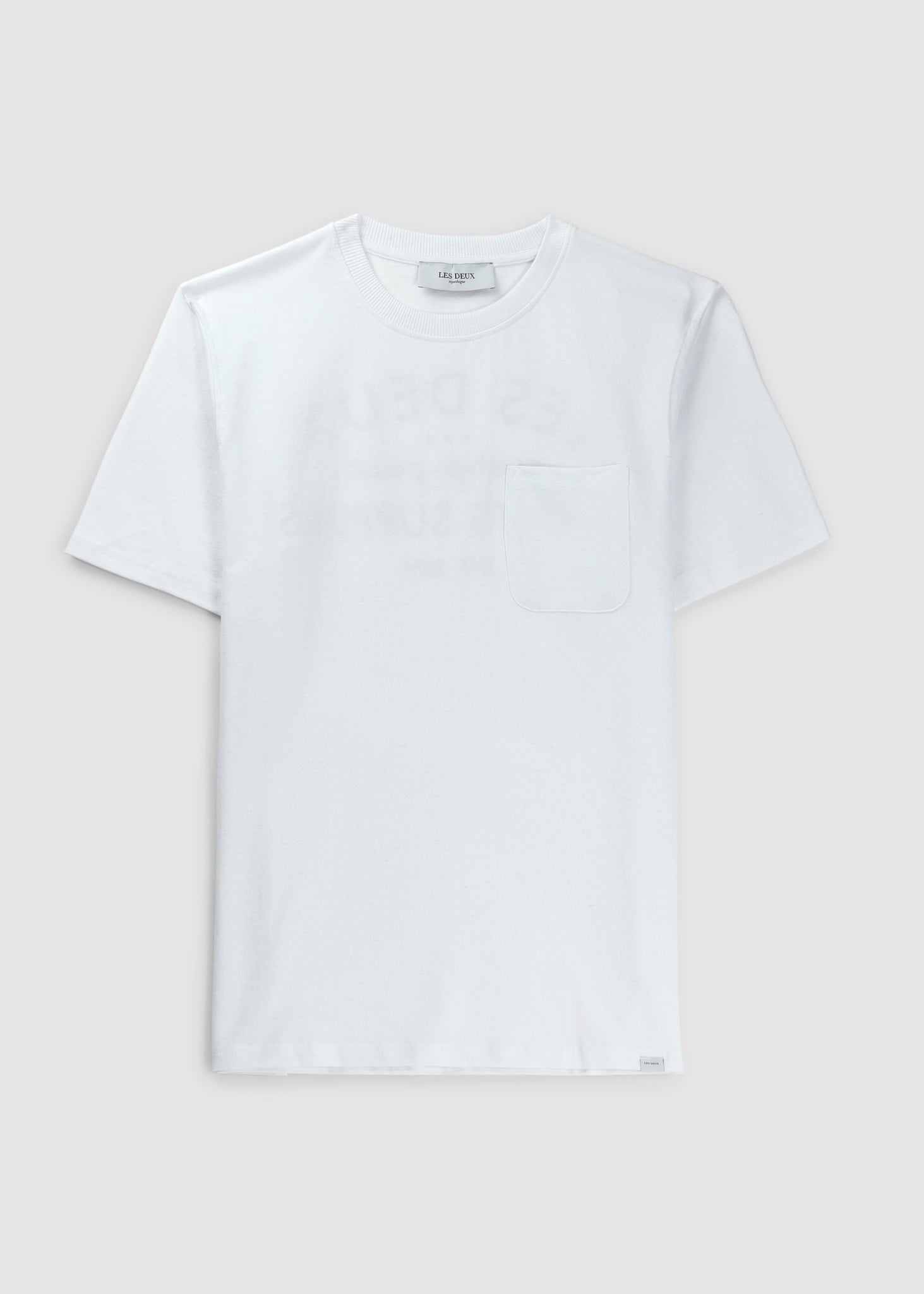 Image of Les Deux Mens Supplies T-Shirt In White Dark Purple