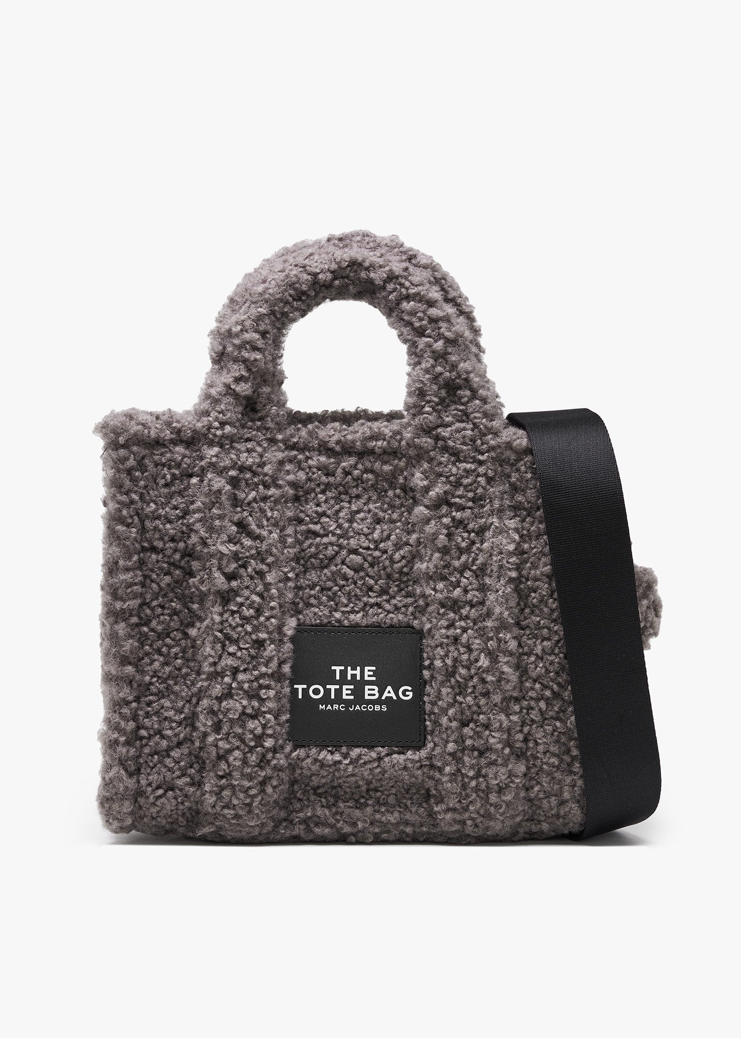 Image of Marc Jacobs Womens The Teddy Mini Tote Bag In Grey