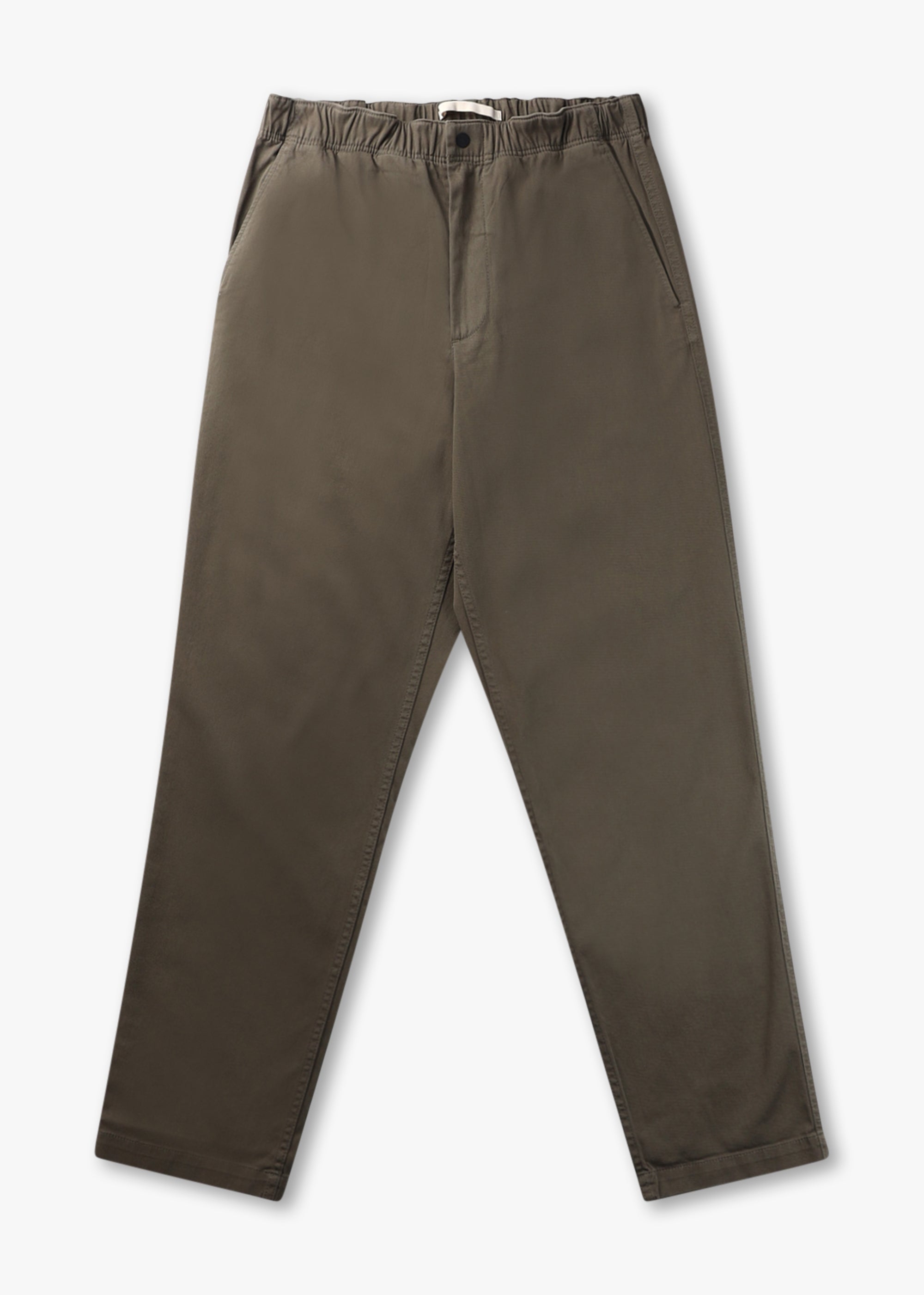 Image of Norse Projects Mens Ezra Relaxed Organic Stretch Twill Trousers In Ivy Green