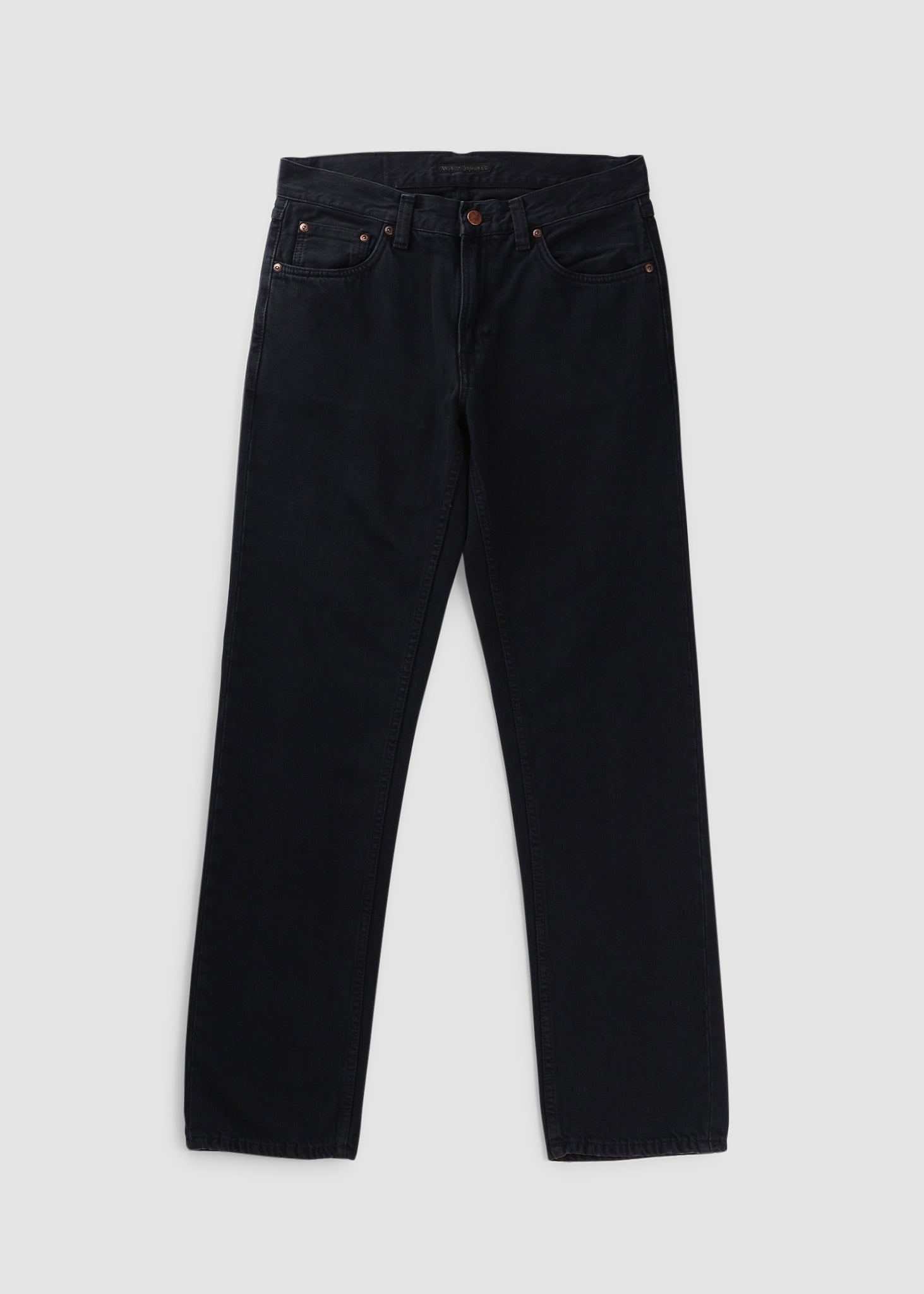 Image of Nudie Mens Gritty Jackson Jeans In Black Forest