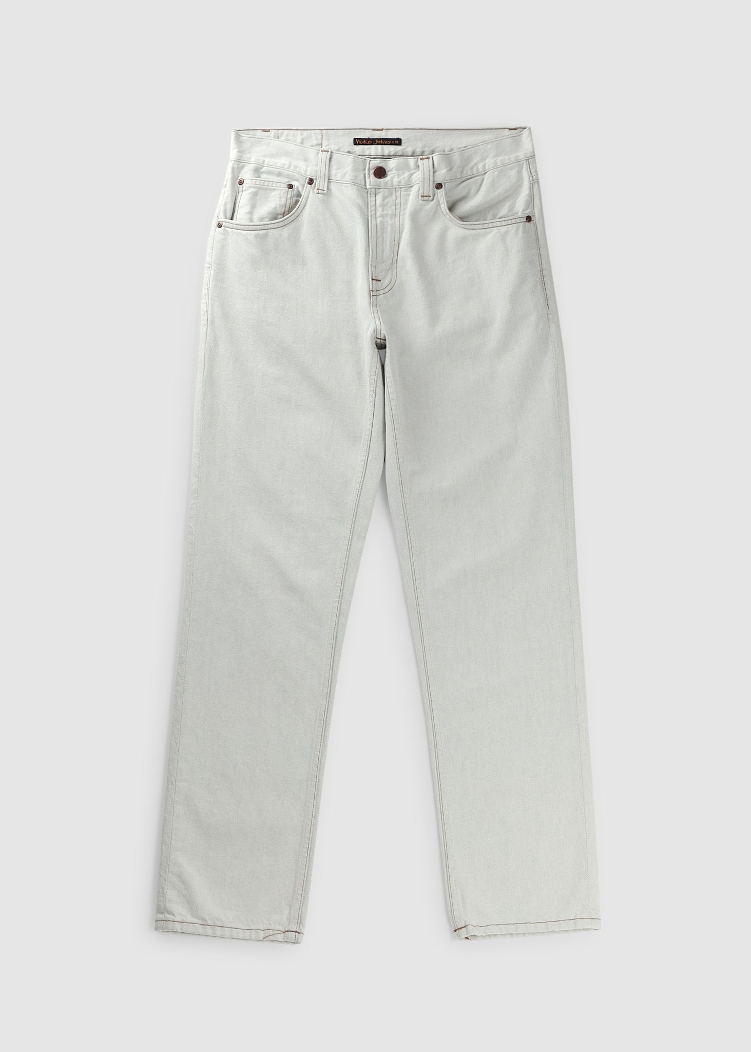 Image of Nudie Mens Gritty Jackson Jeans In Clay White