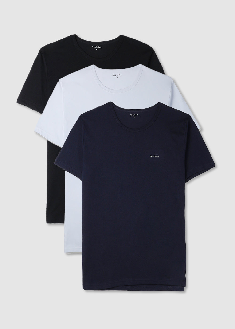 Image of Paul Smith Mens 3 Pack T Shirt In Black