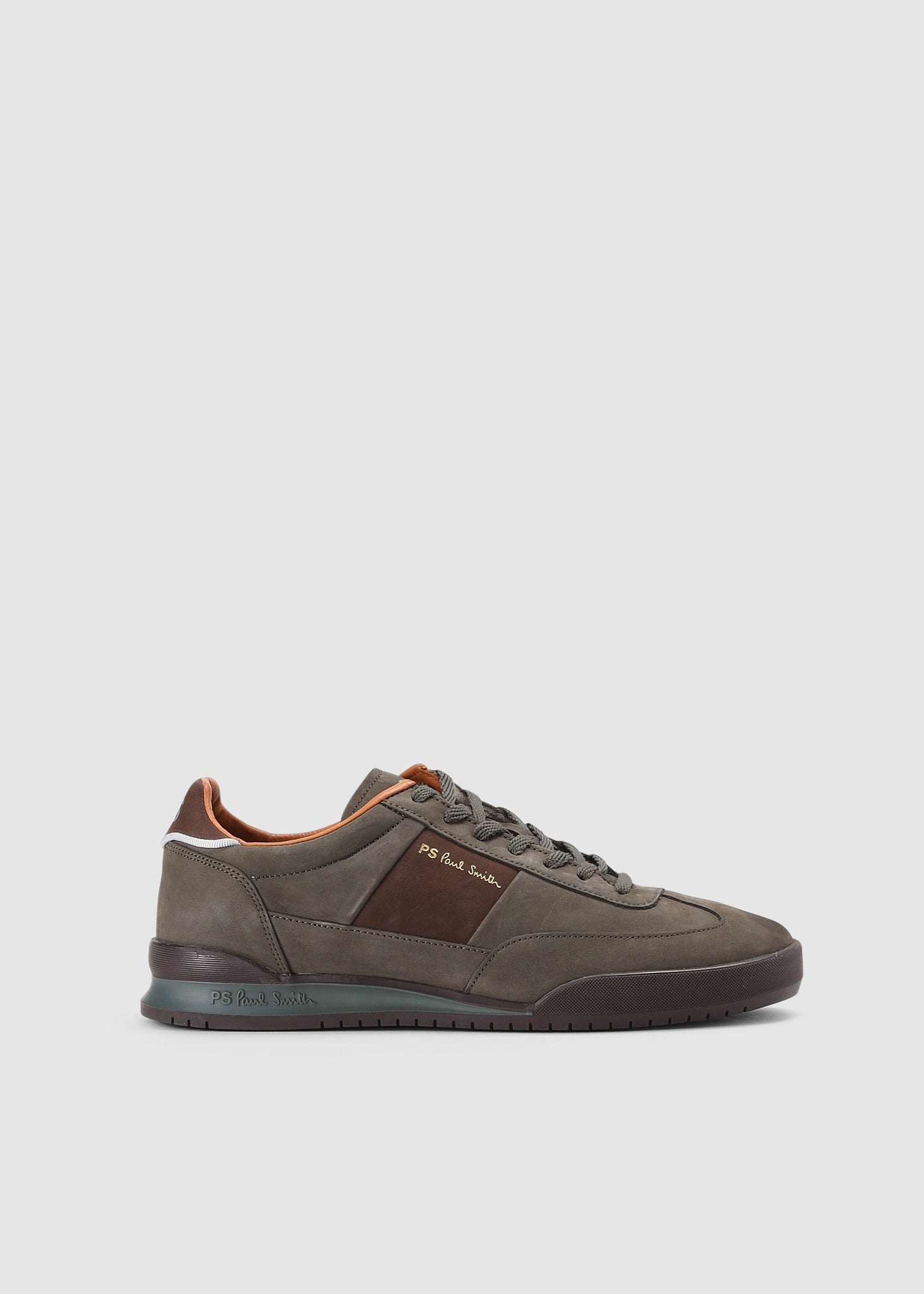 Image of Paul Smith Mens Dover Trainers In Khaki