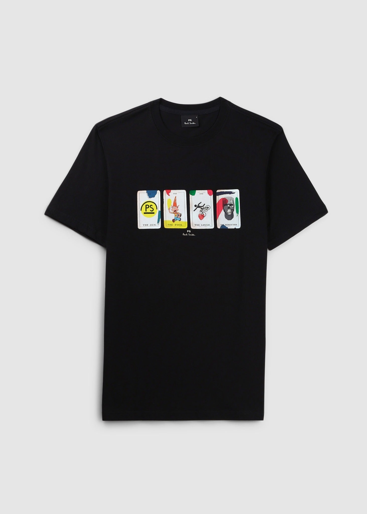 Image of Paul Smith Mens Reg Fit T-Shirt Ps Tarot In Black