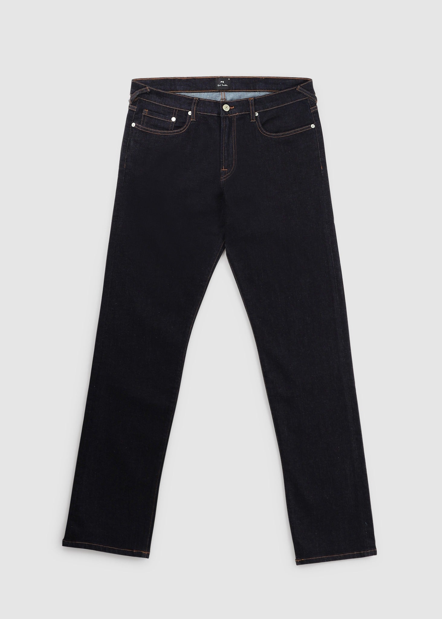 Image of Paul Smith Mens Tapered Fit Jeans In Blue Rinse