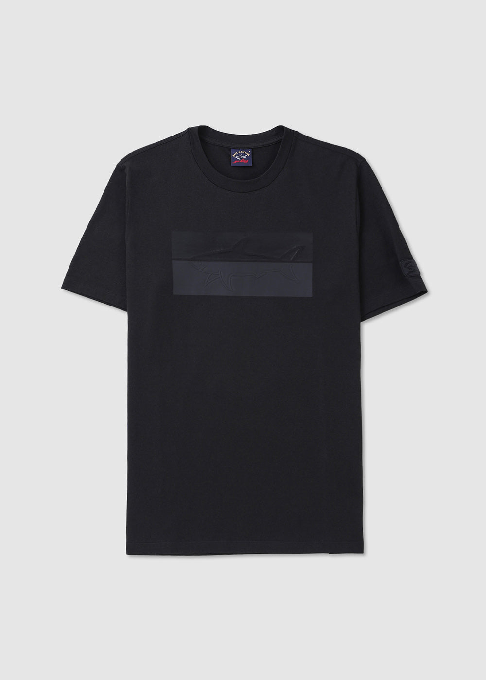 Image of Paul & Shark Mens Shark Application T-Shirt In Black