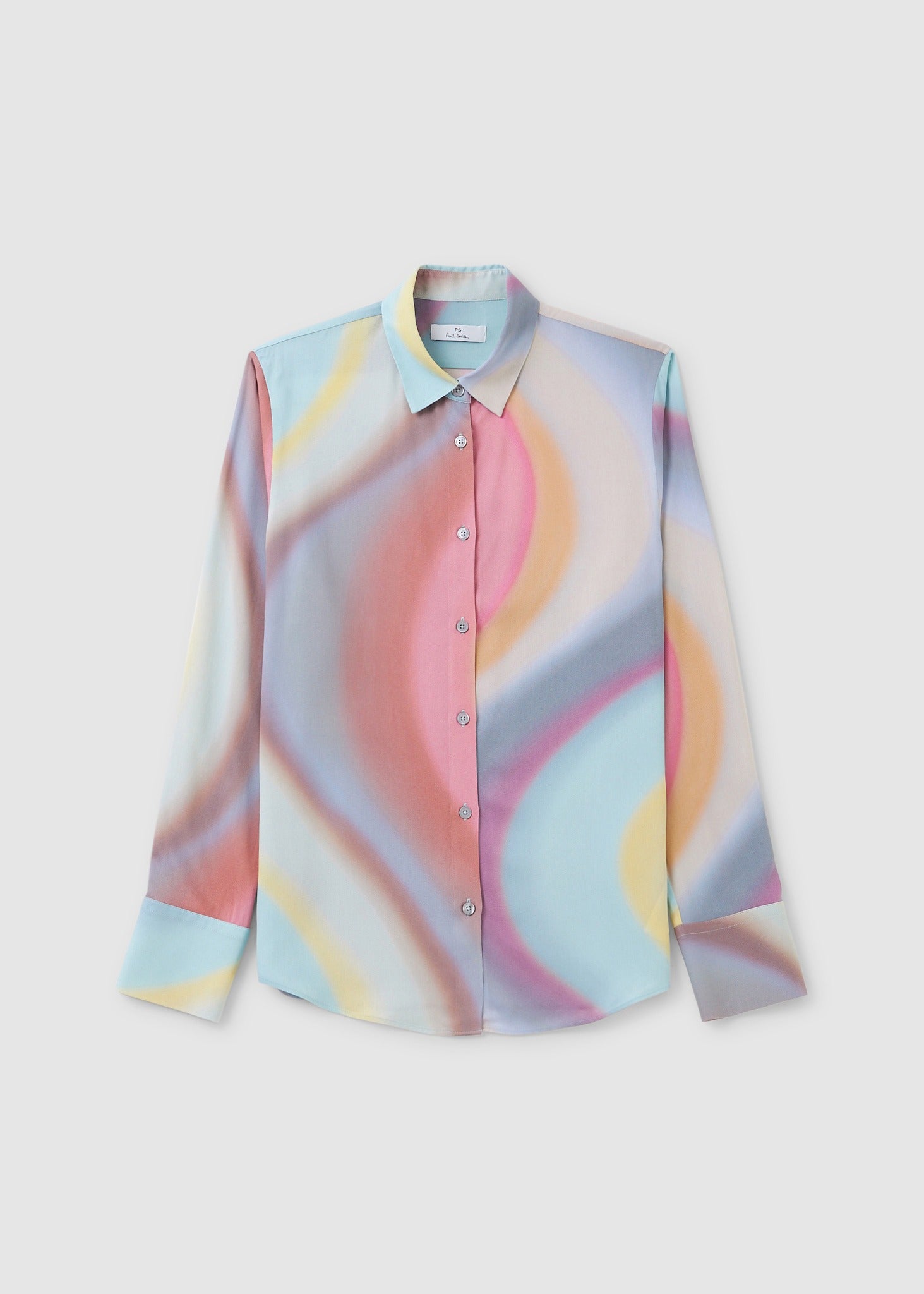 Ps Paul Smith Womens Pastel Swirl Shirt In Multi - Multi