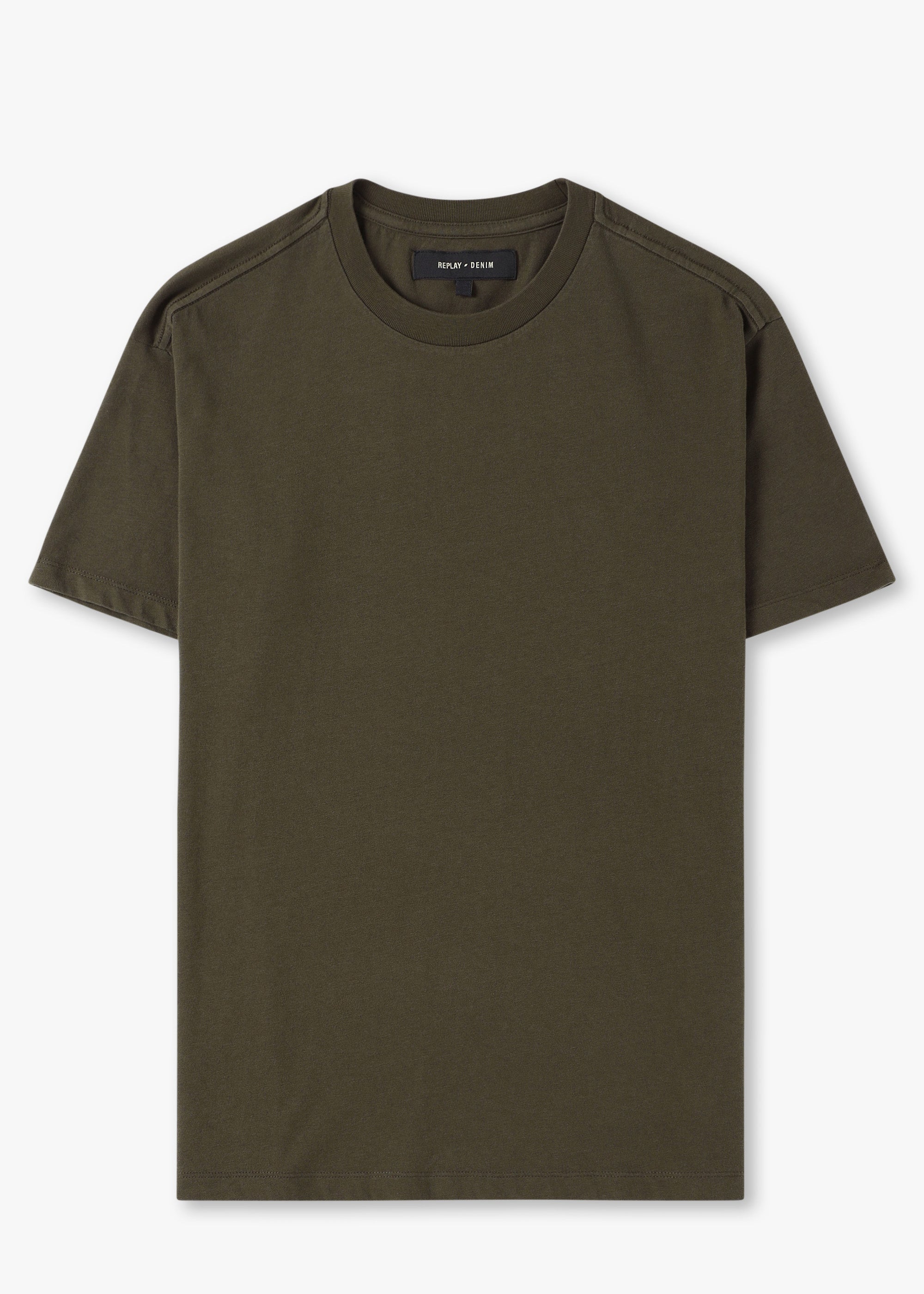 Image of Replay Mens Sartoriale T-Shirt In Military