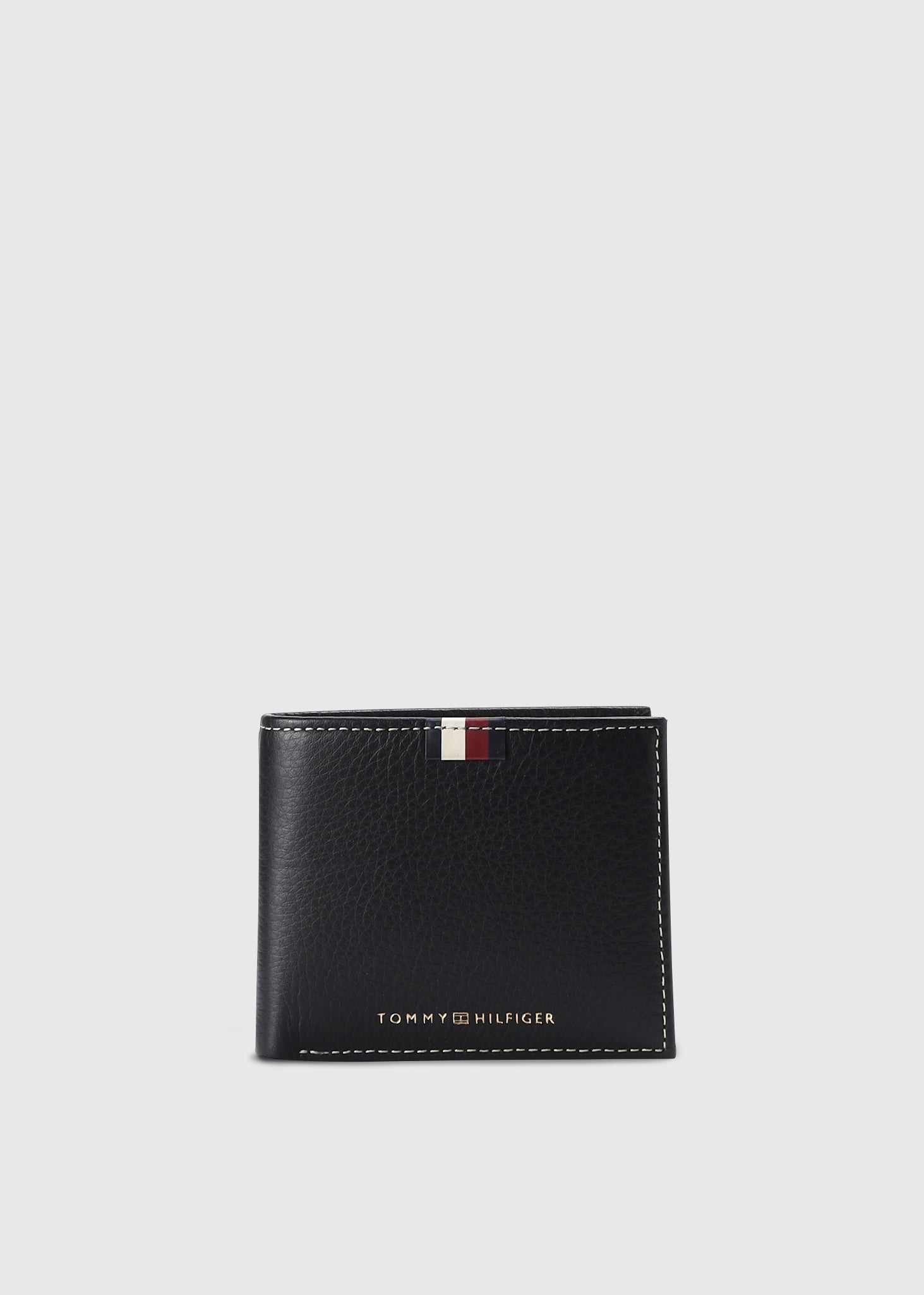 Image of Tommy Hilfiger Mens Corp Mini Cc Wallet In Black