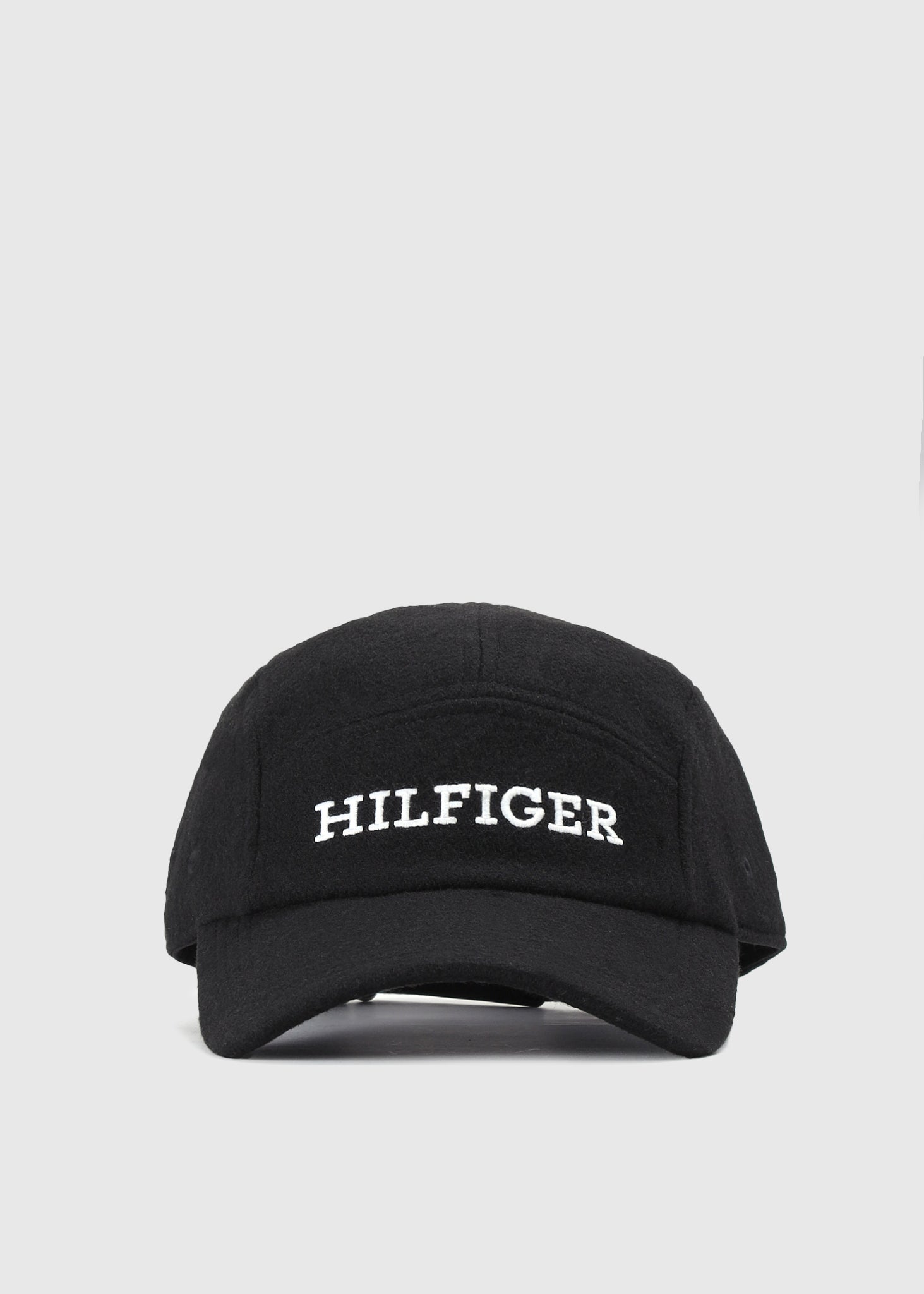 Image of Tommy Hilfiger Mens Monotype Melton Cap In Black