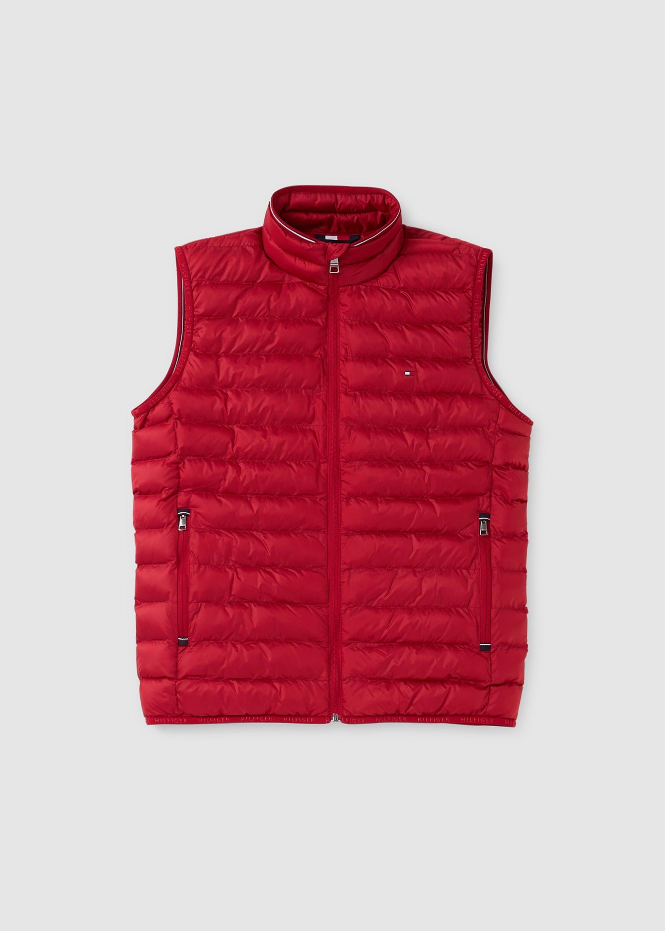 Image of Tommy Hilfiger Mens Packable Recycled Vest In Red