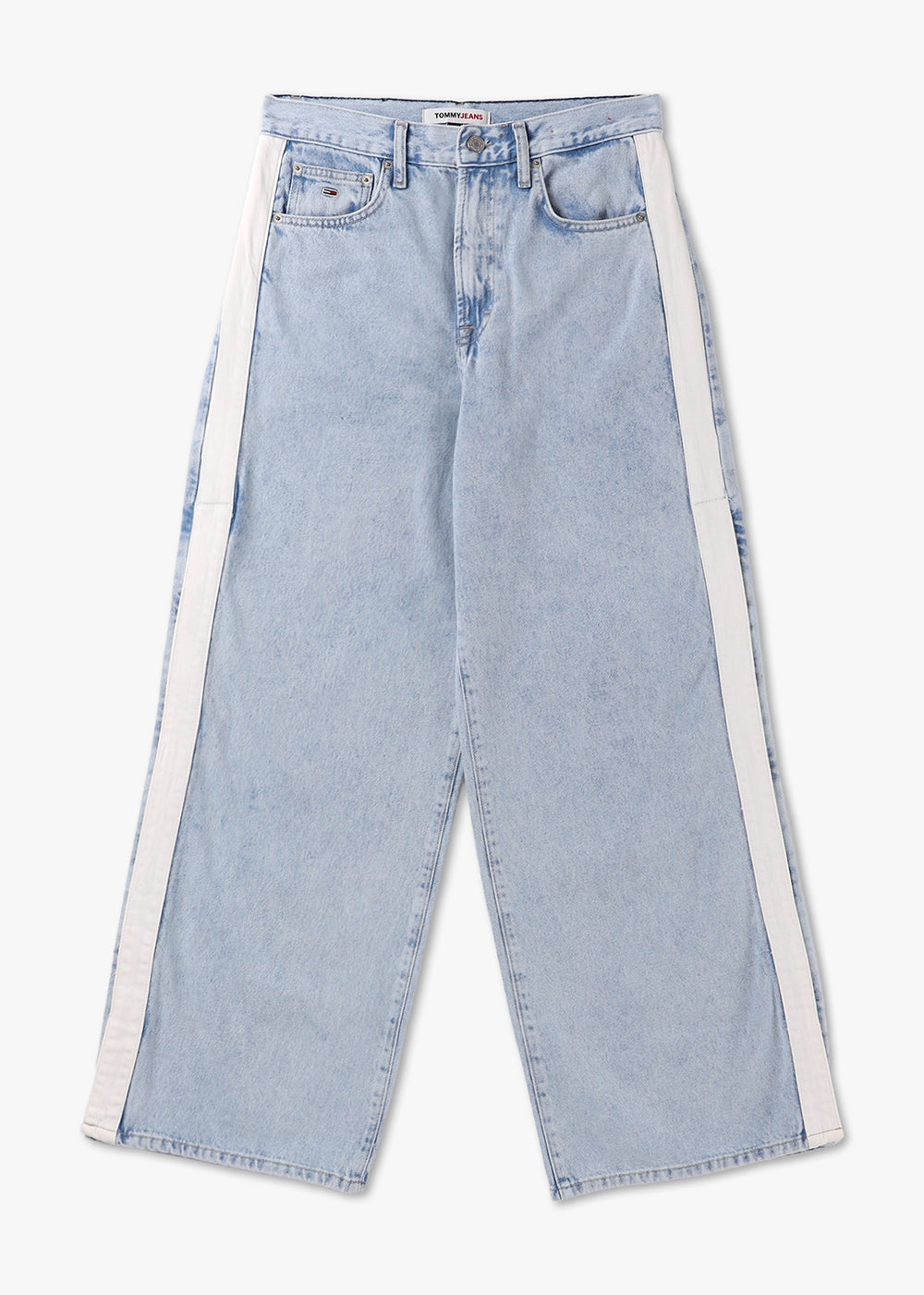 Image of Tommy Hilfiger Womens Claire Wide Leg Jeans In Denim Light
