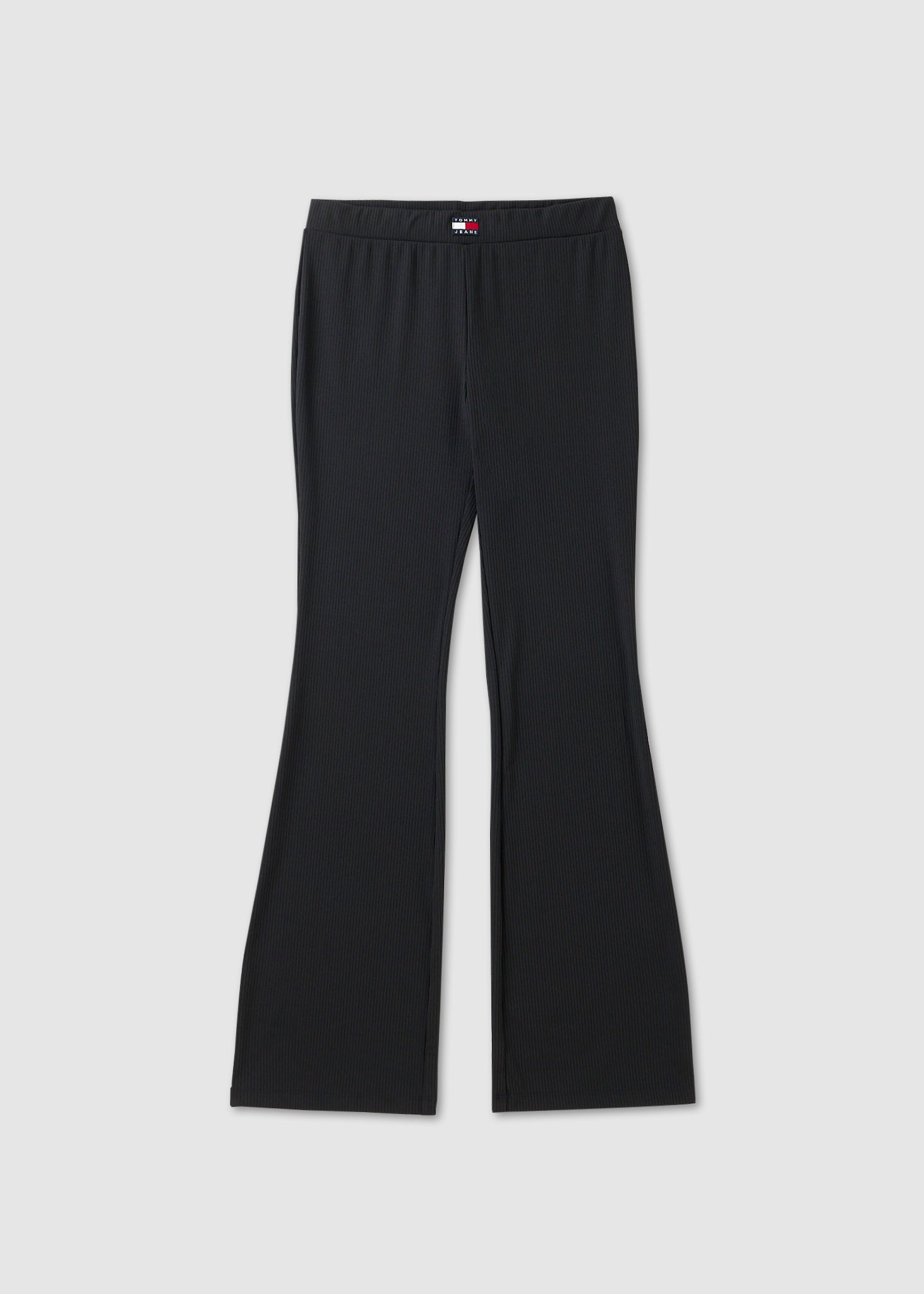 Image of Tommy Hilfiger Womens Low Rise Flared Leggings In Black
