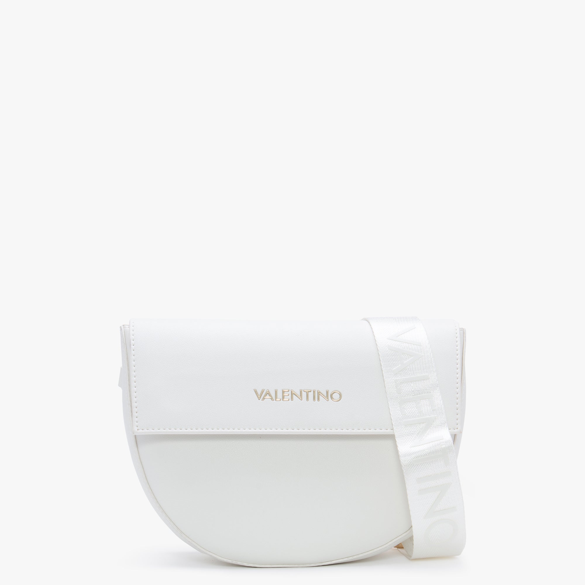 Valentino Bags Womens Bigs Mock Snake Crossbody Bag In Off White