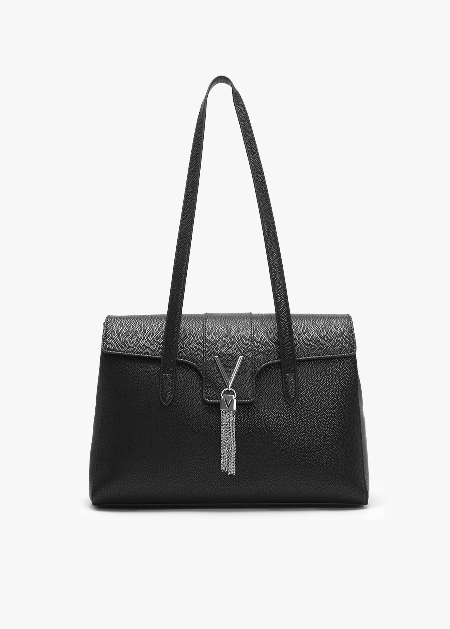 Valentino Bags Womens Divina Front Flap Bag In Nero