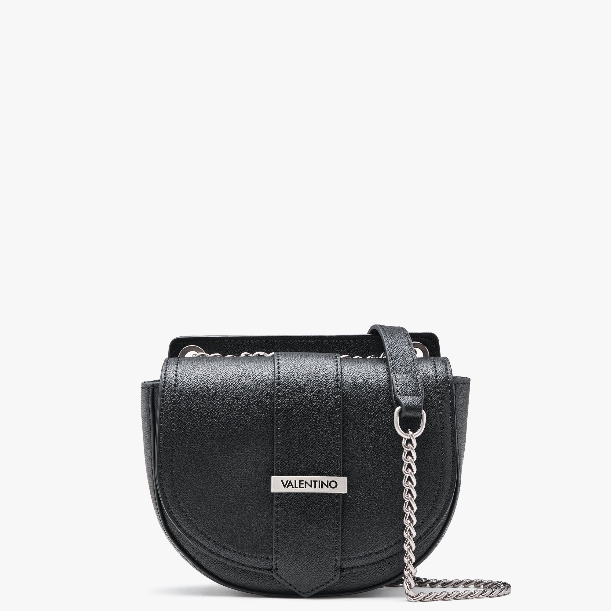 Valentino Bags Womens Acero Satchel Bag In Nero