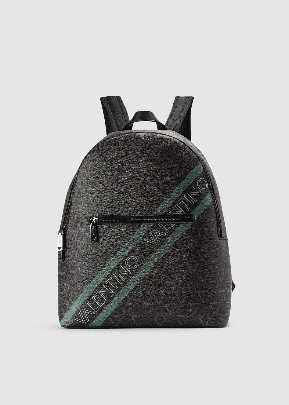 Valentino Bags Mens Aron Backpack In Nero/Militare