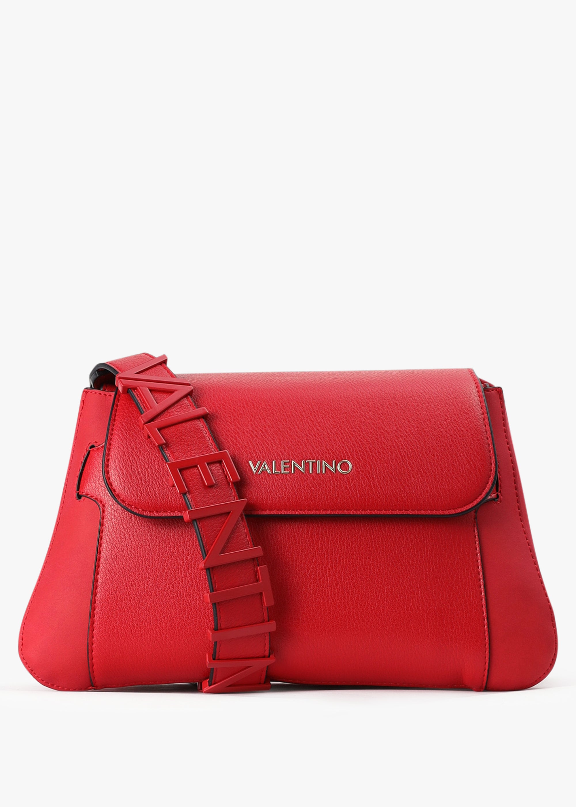 Image of Valentino Bags Womens Innsbruck Top Flap Shoulder Bag In Rosso