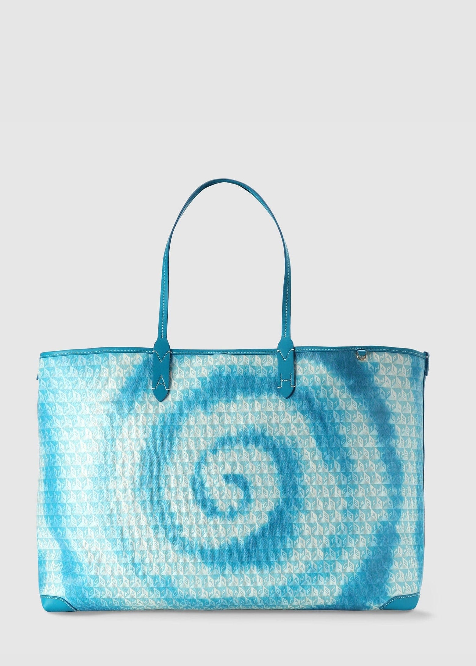 Image of Anya Hindmarch Women's I Am A Plastic Bag Tie Dye Blue Tote Bag