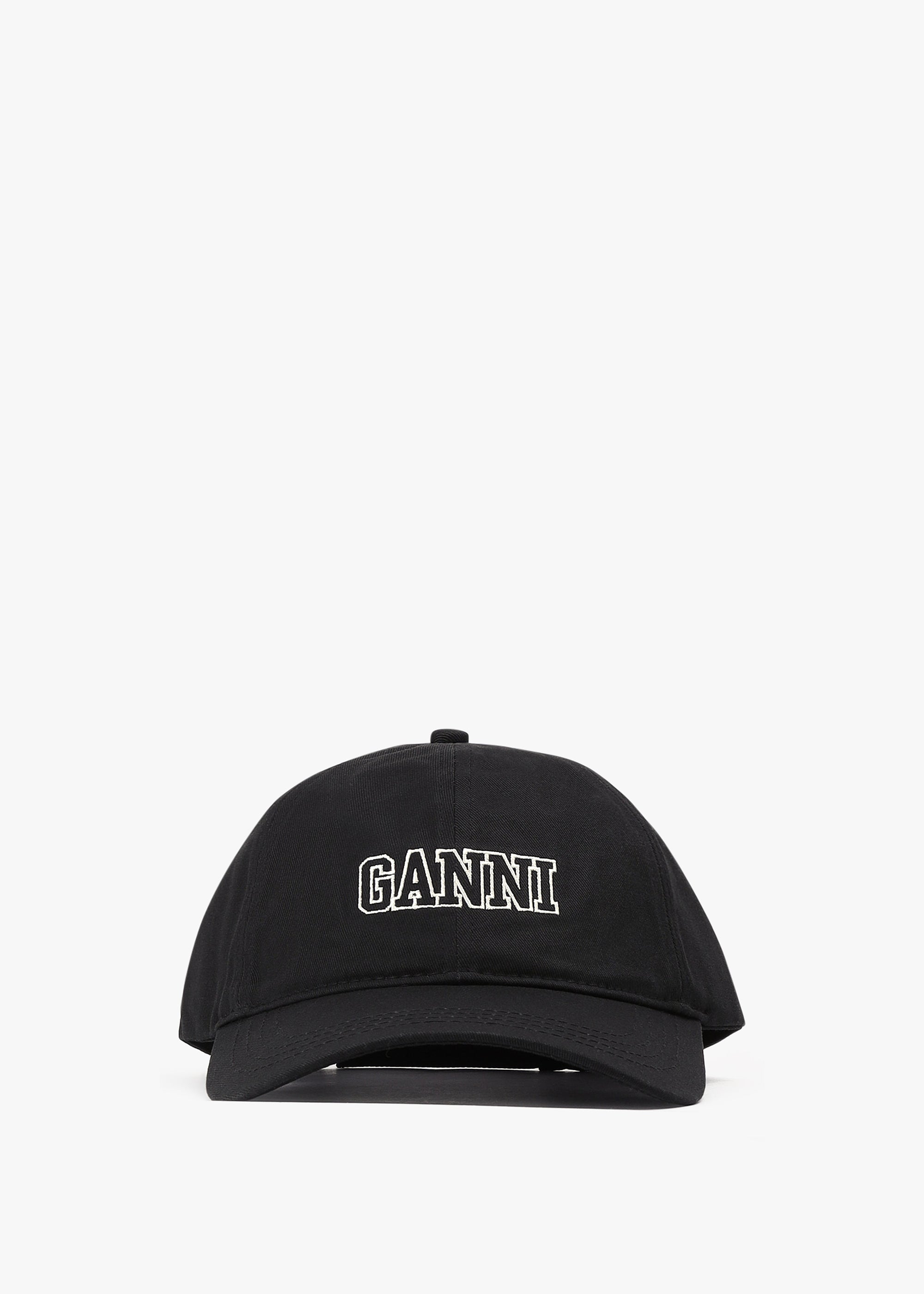 Ganni Women's Cap Black White Hat