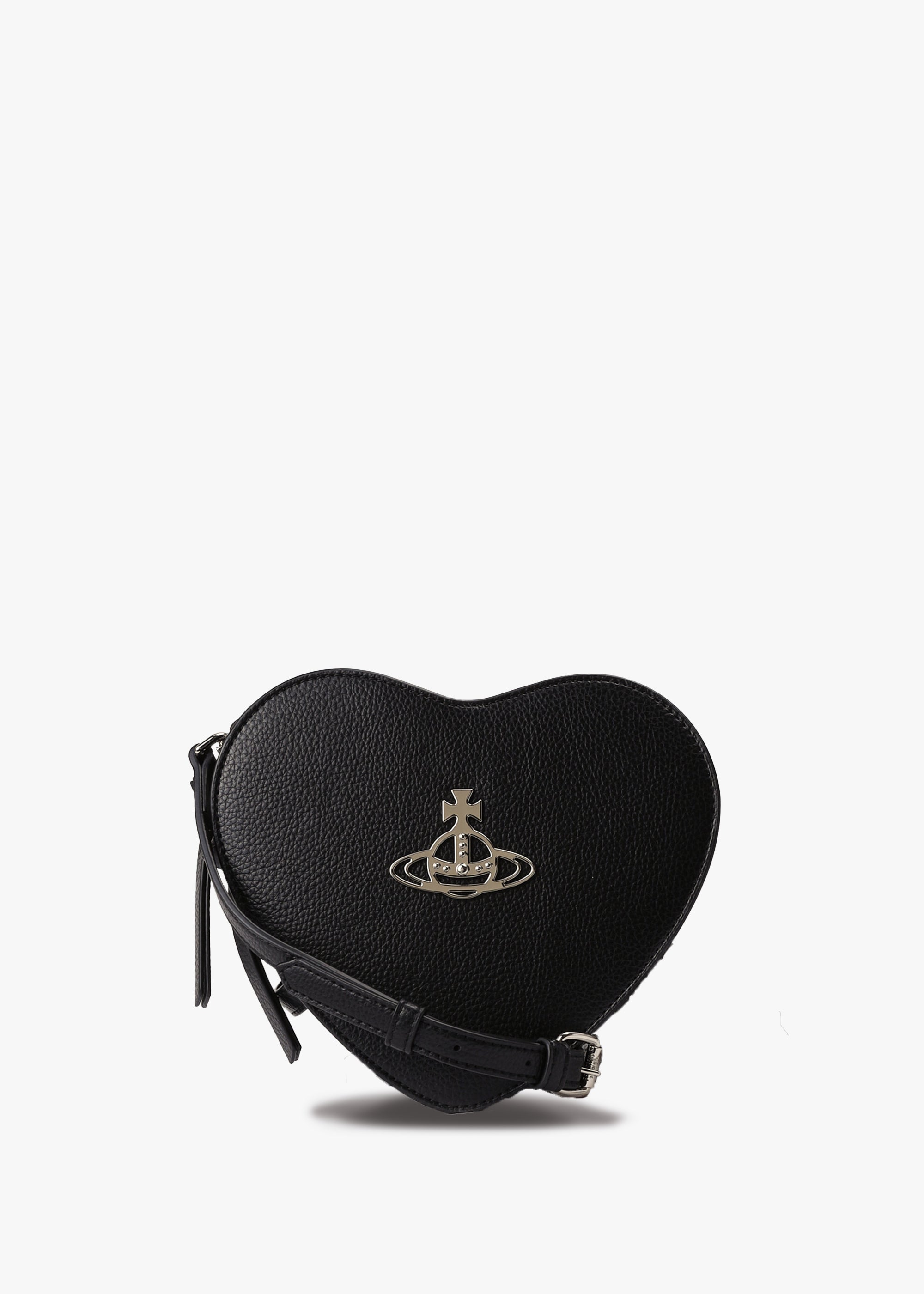 Image of Vivienne Westwood Women's Louise Heart Black Cross Body Bag