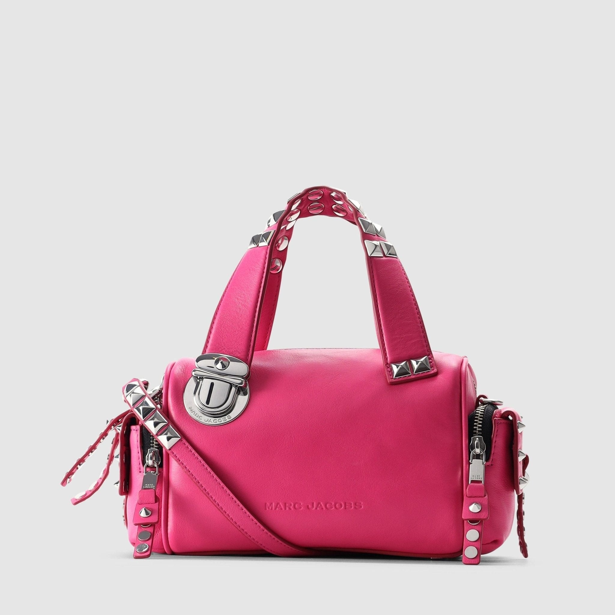 Image of Marc Jacobs Women's Pushlock Satchel Pink Mini Bag