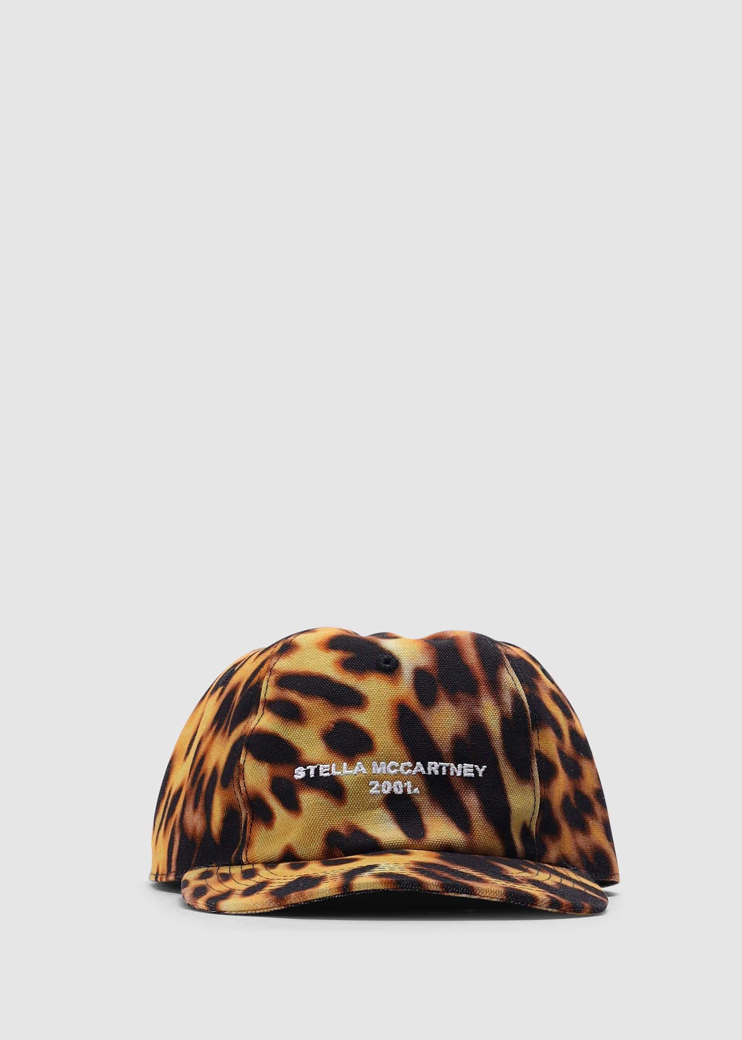 Image of Stella McCartney Women's Logo Leopard Brown Hat