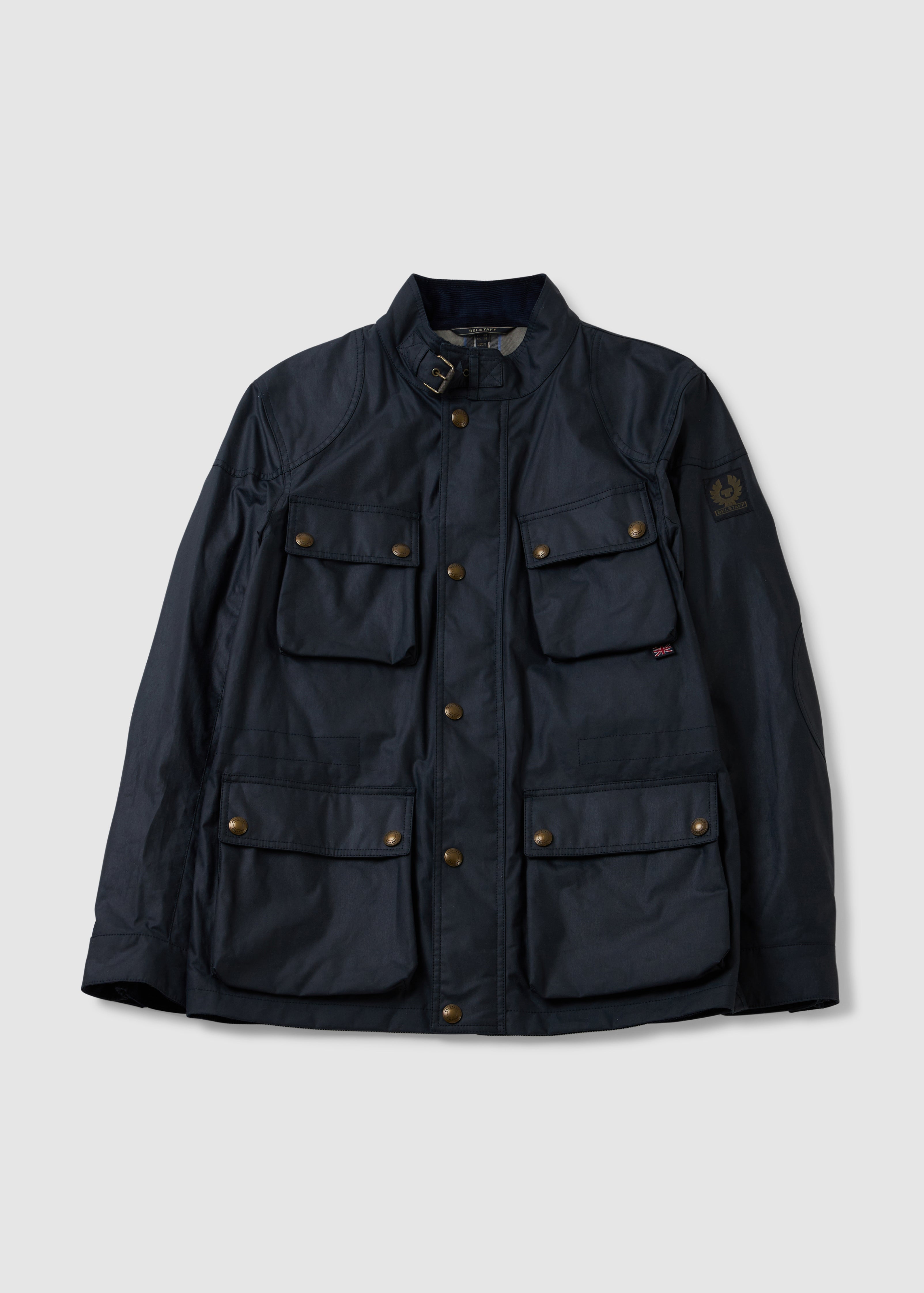 Image of Belstaff Mens Fieldmaster Jacket In Dark Navy