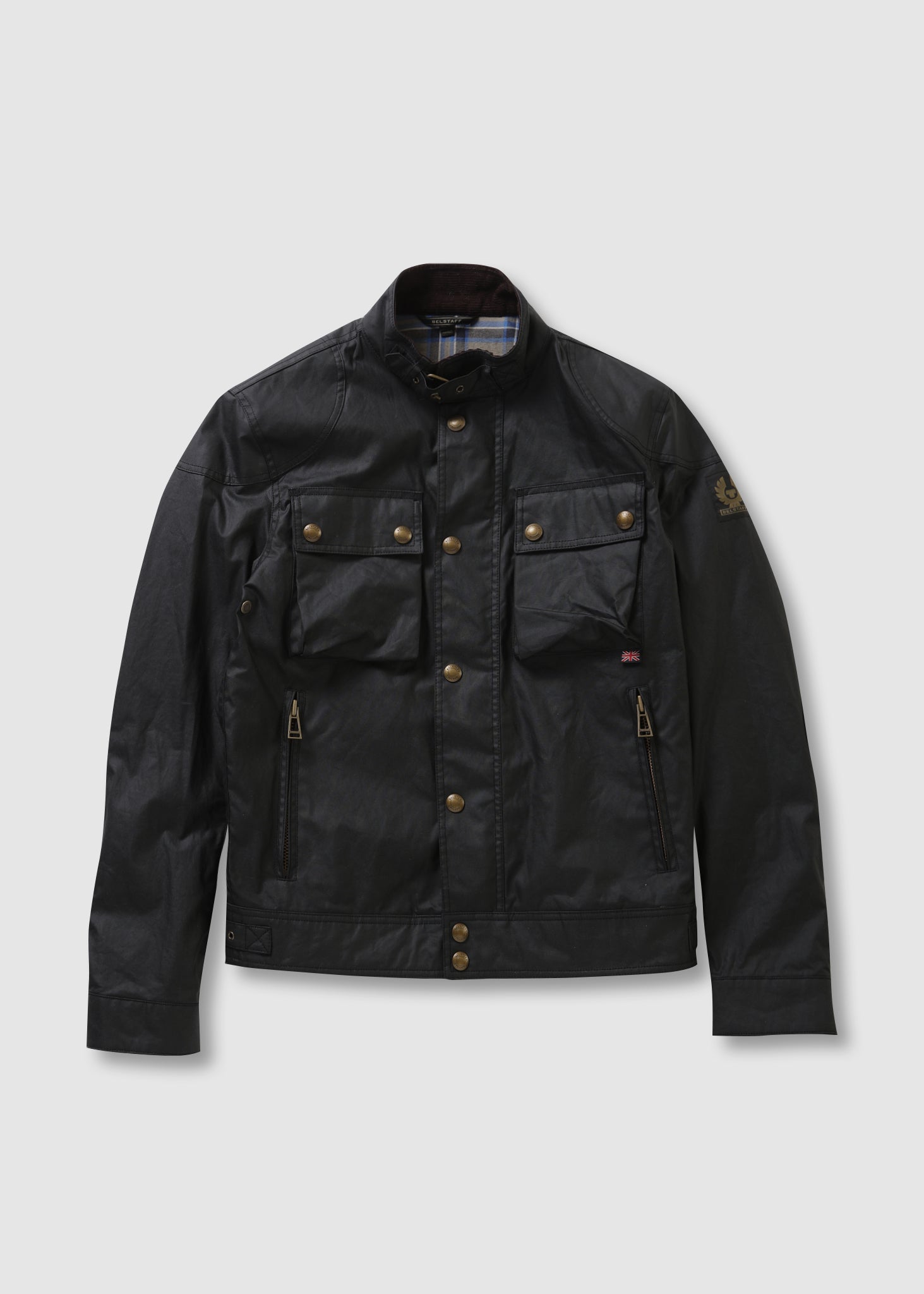 Image of Belstaff Mens Racemaster Jacket In Black