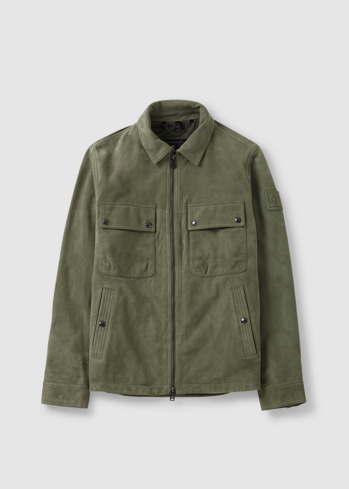 Image of Belstaff Mens Tour Overshirt In Aloe