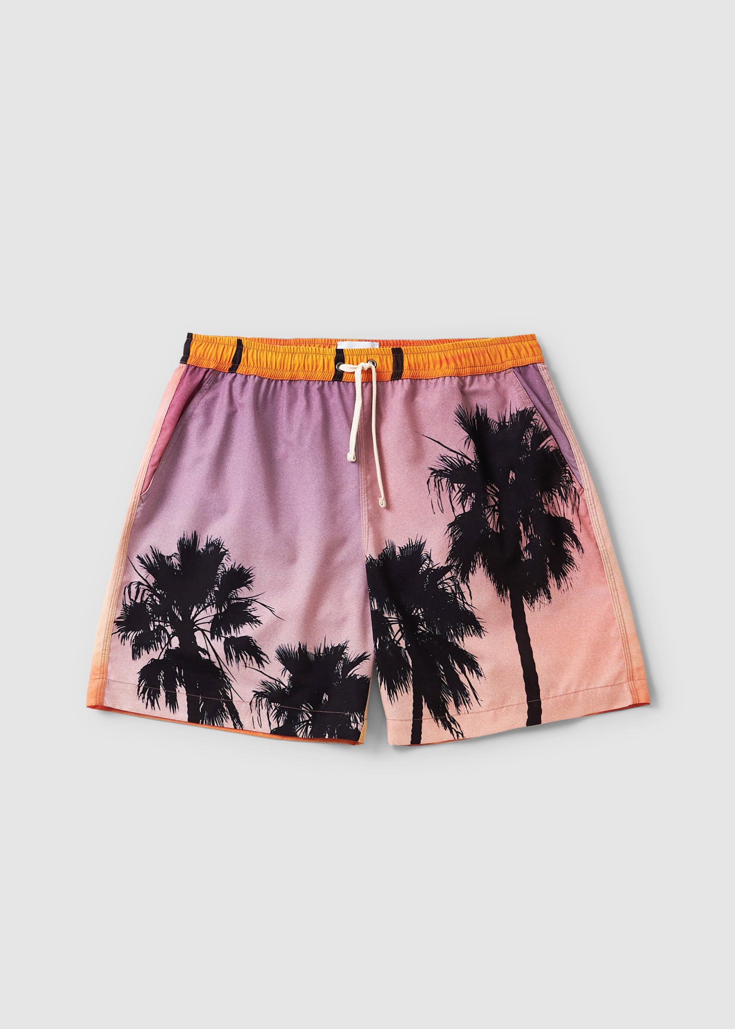 Image of Blue Sky Inn Mens Swim Trunks In A/O Print Sunset