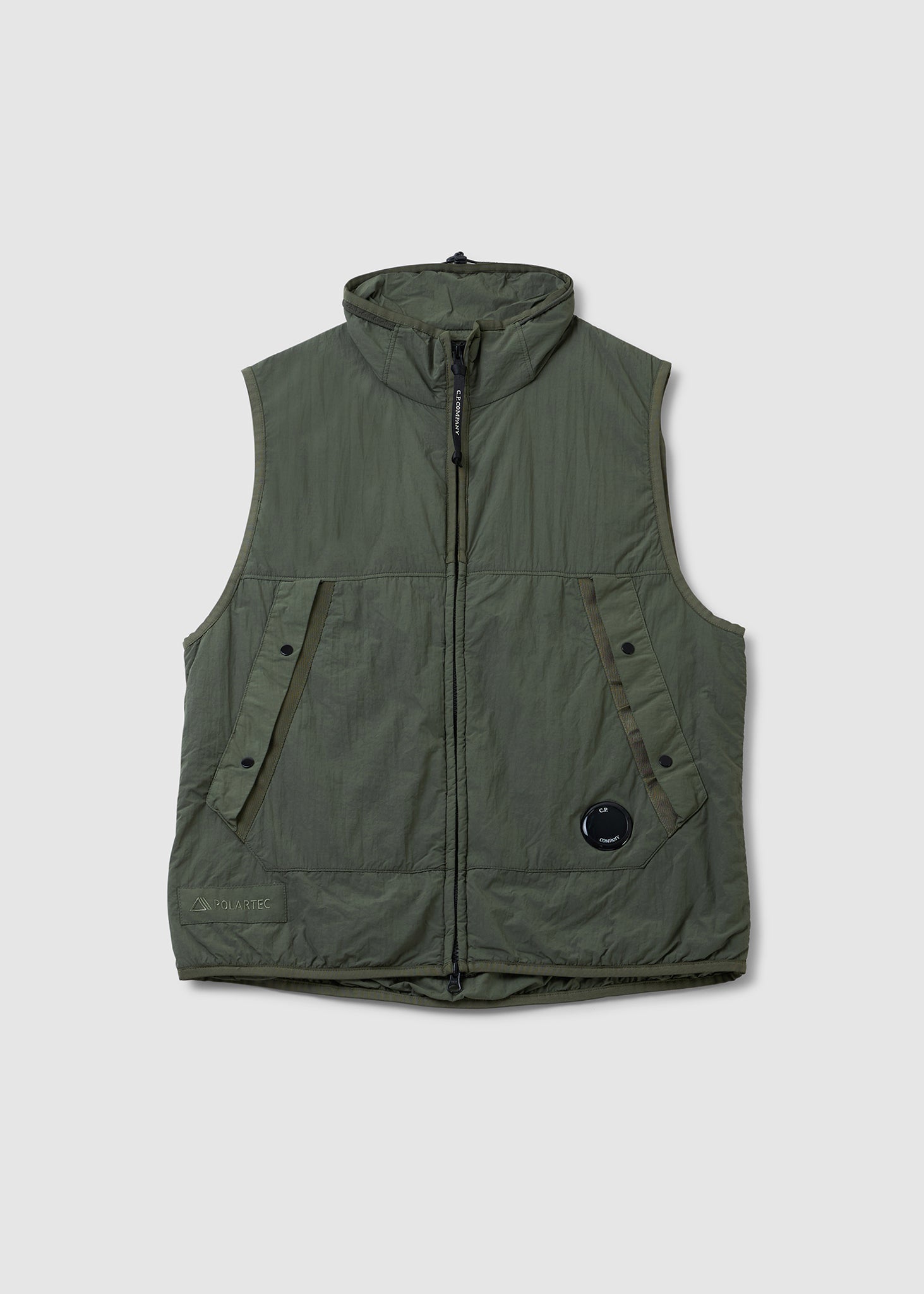 Image of C.P. Company Mens G.D.P. Vest In Bronze Green