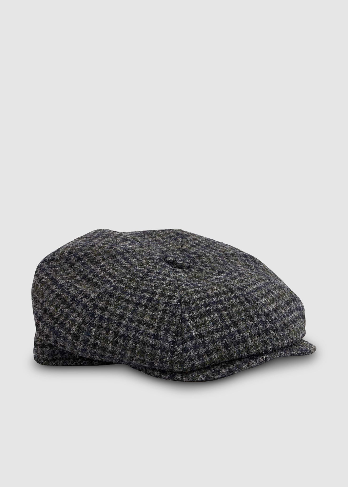 Image of Mens Oliver Sweeney Mazzucco Flat Cap In Grey Check