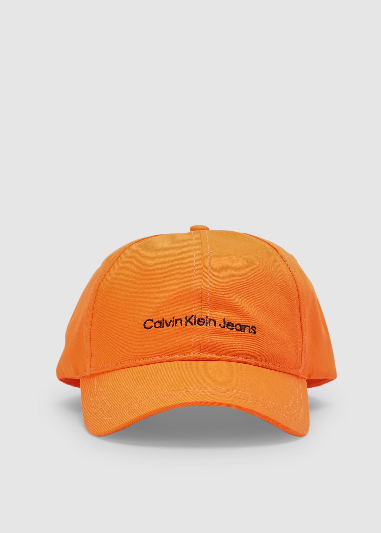 Image of Calvin Klein Mens Institutional Cap In Vibrant Orange