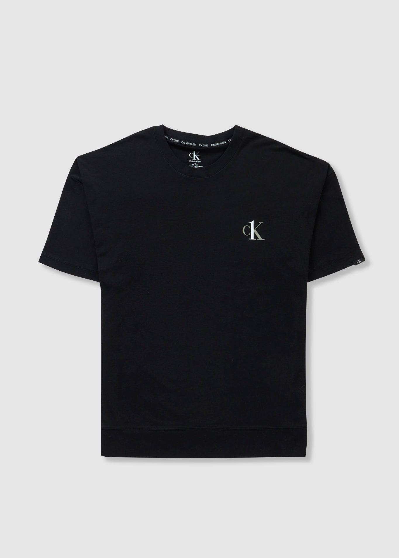 Image of Calvin Klein Mens S/S Crew Neck T-Shirts In Black