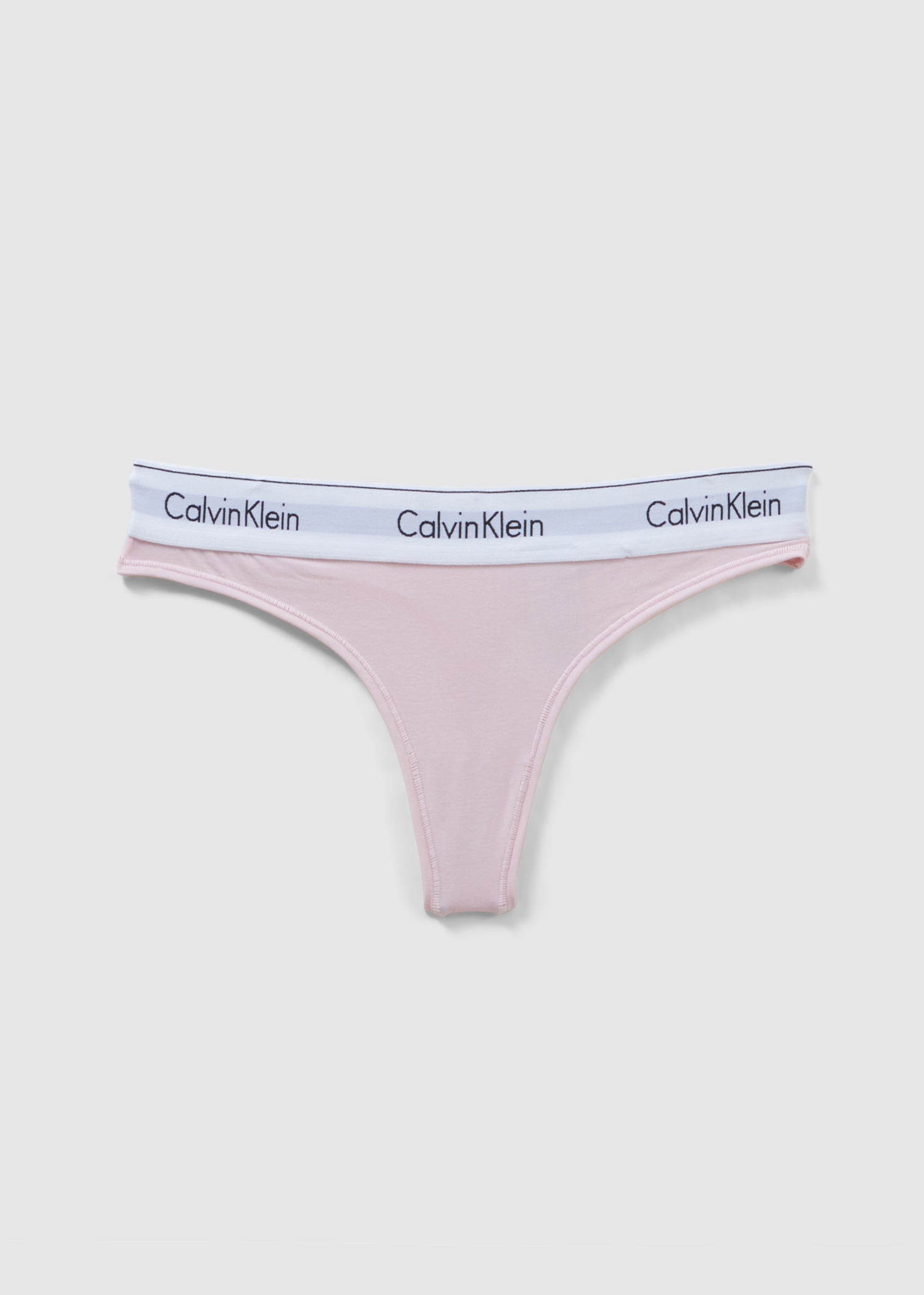 Image of Calvin Klein Womens Underwear Modern Cotton Mid Rise Thong In Nymphs Thigh