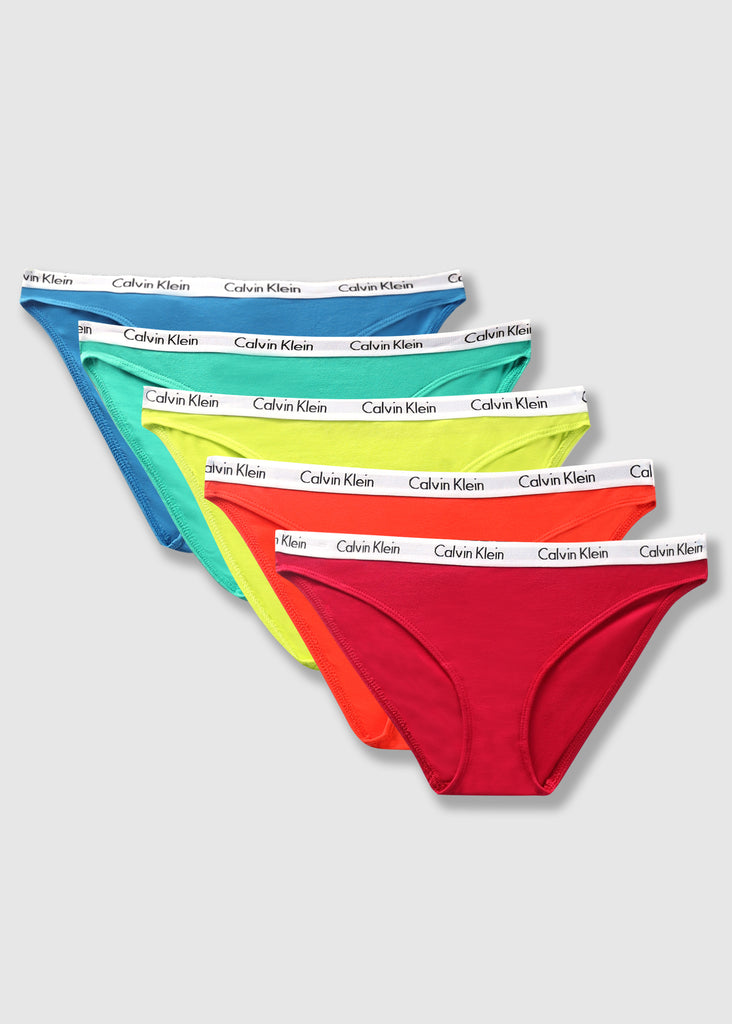Calvin Klein Womens Pride Logo Tape Bikini Underwear 5 Pack In Pride C |  Accent Clothing