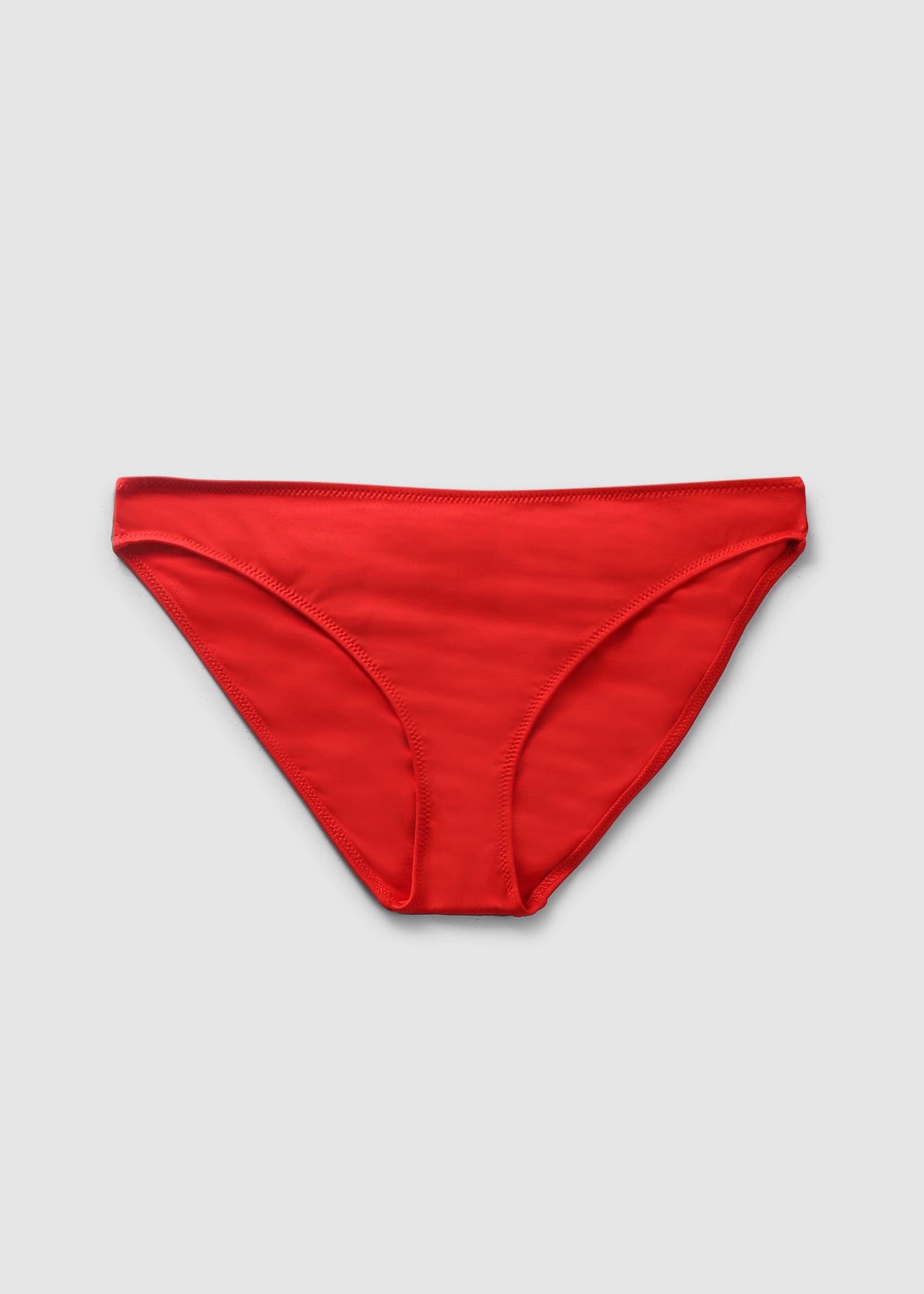 Image of Calvin Klein Womens Mini Logo Bikini Bottoms In Cajun Red