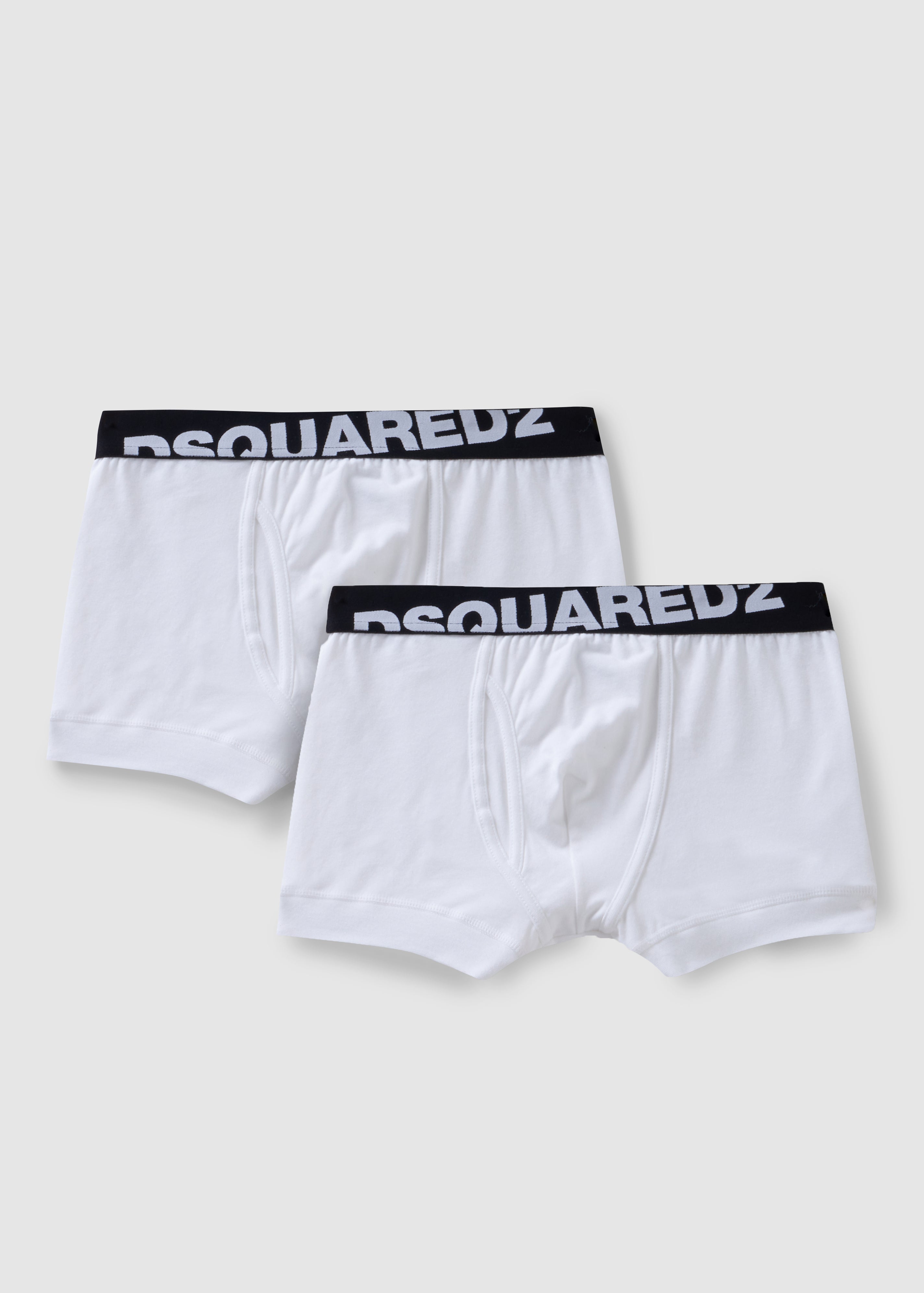 Image of Dsquared2 Mens Logo Trunk Twinpack In White